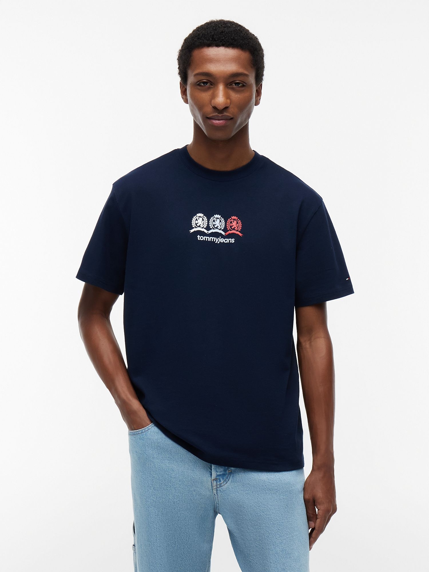 Футболка Tommy Jeans Multi-Crest Logo Dark Navy
