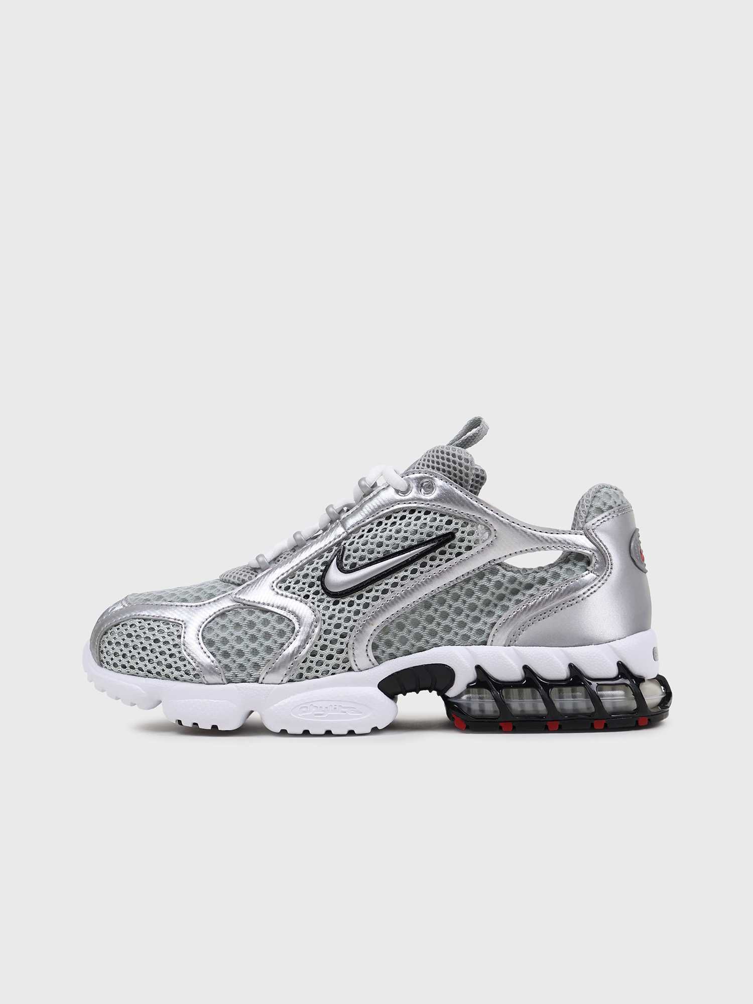 Кроссовки Nike Air Zoom Spiridon Cage 2 Lt smoke grey / Mtlc silver
