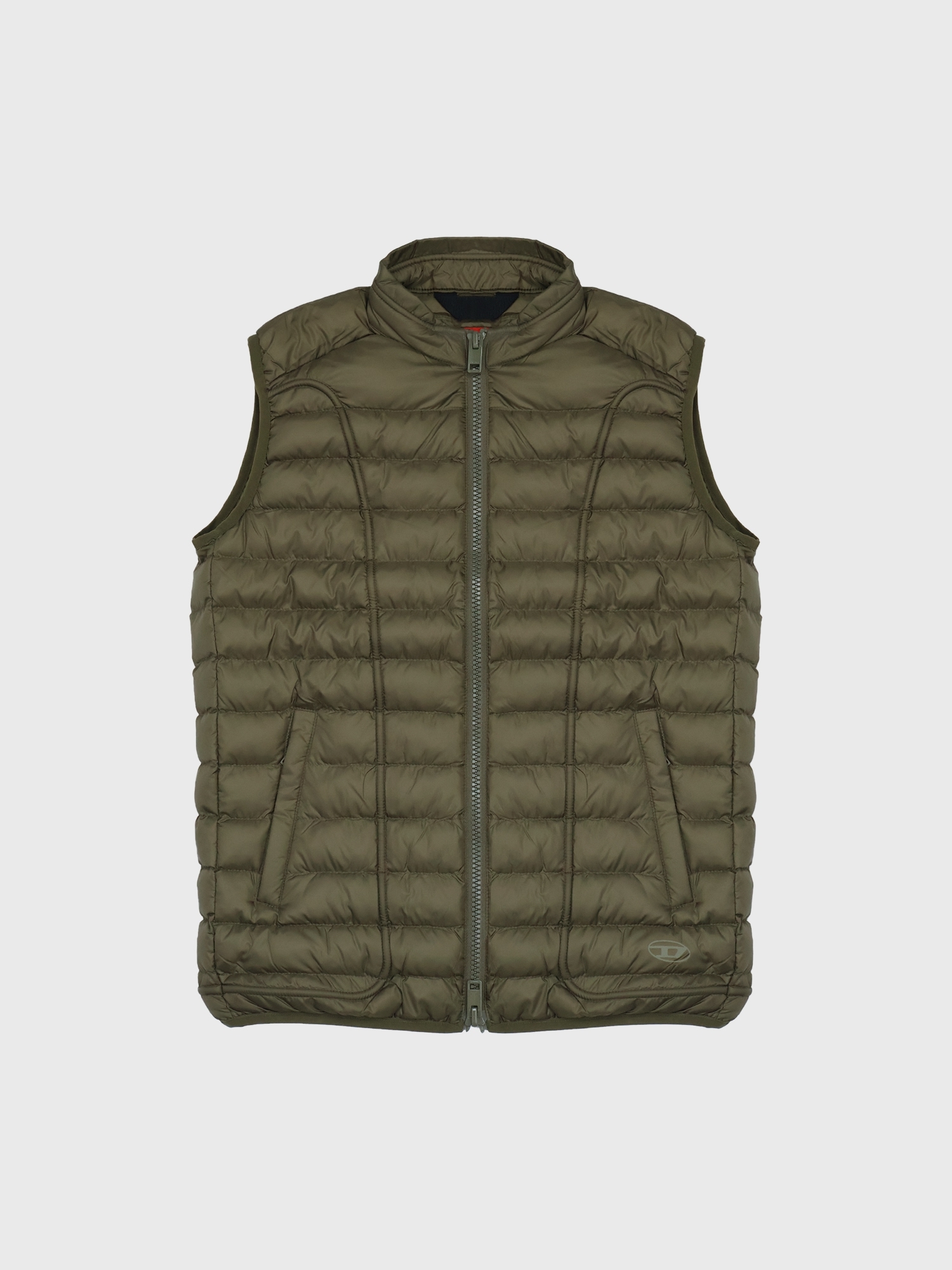 Утепленный жилет Diesel ‘W-HAWKYL-SL’ Khaki