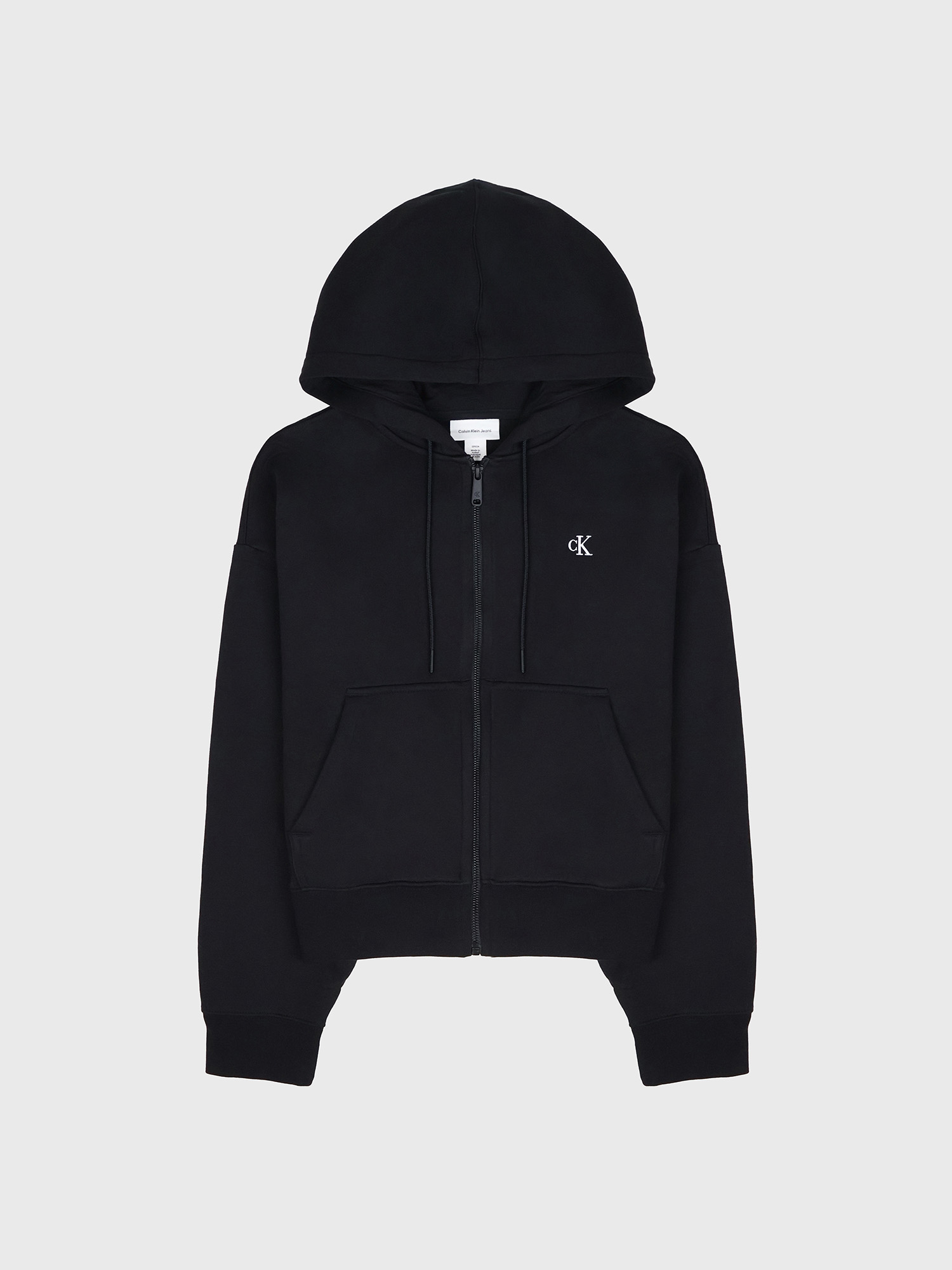 Худи на молнии Calvin Klein Archive Logo Fleece Zip Hoodie Black