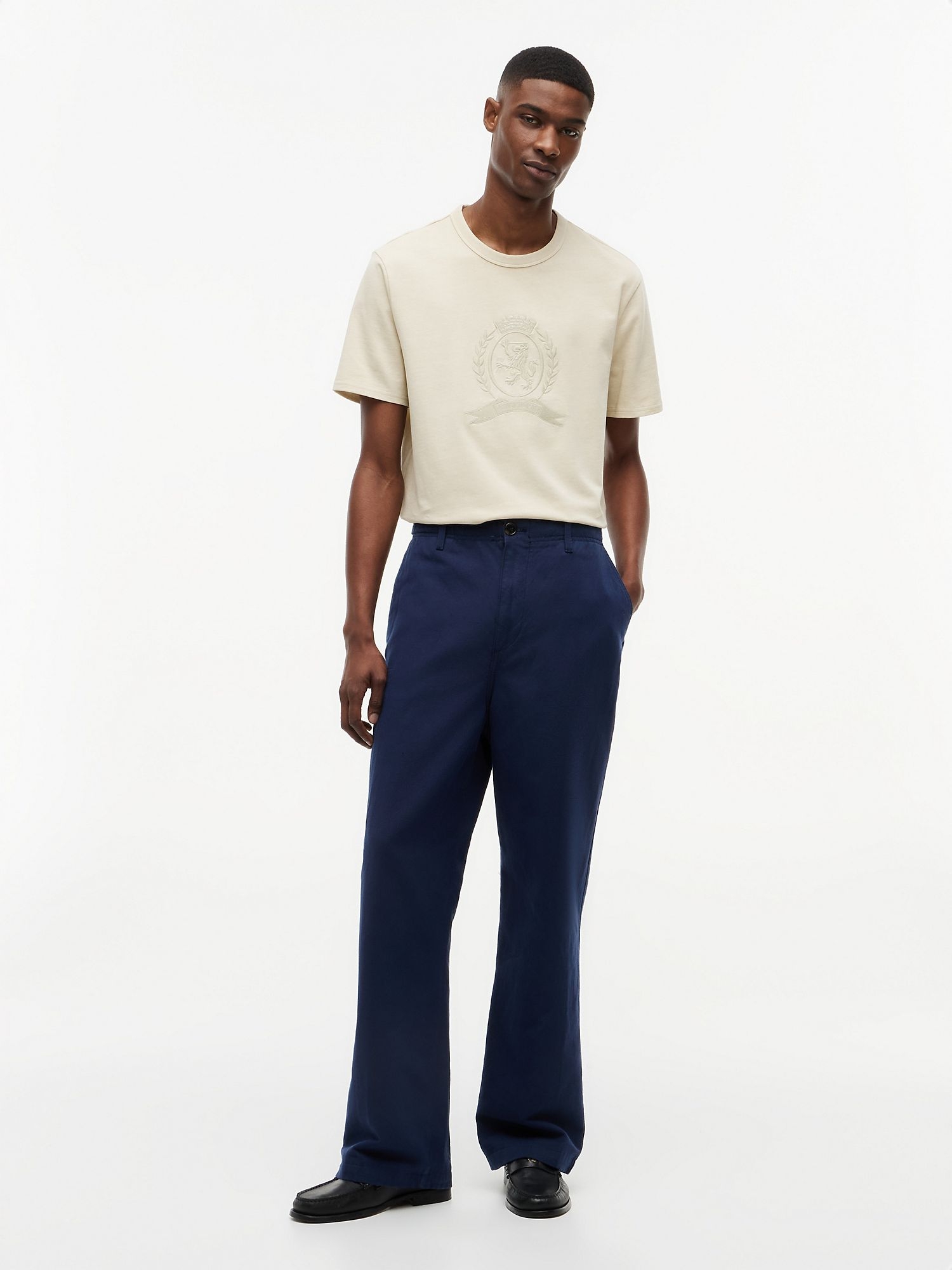 Футболка Tommy Hilfiger Laurel Leaf Logo Garment-Dyed Casablanca