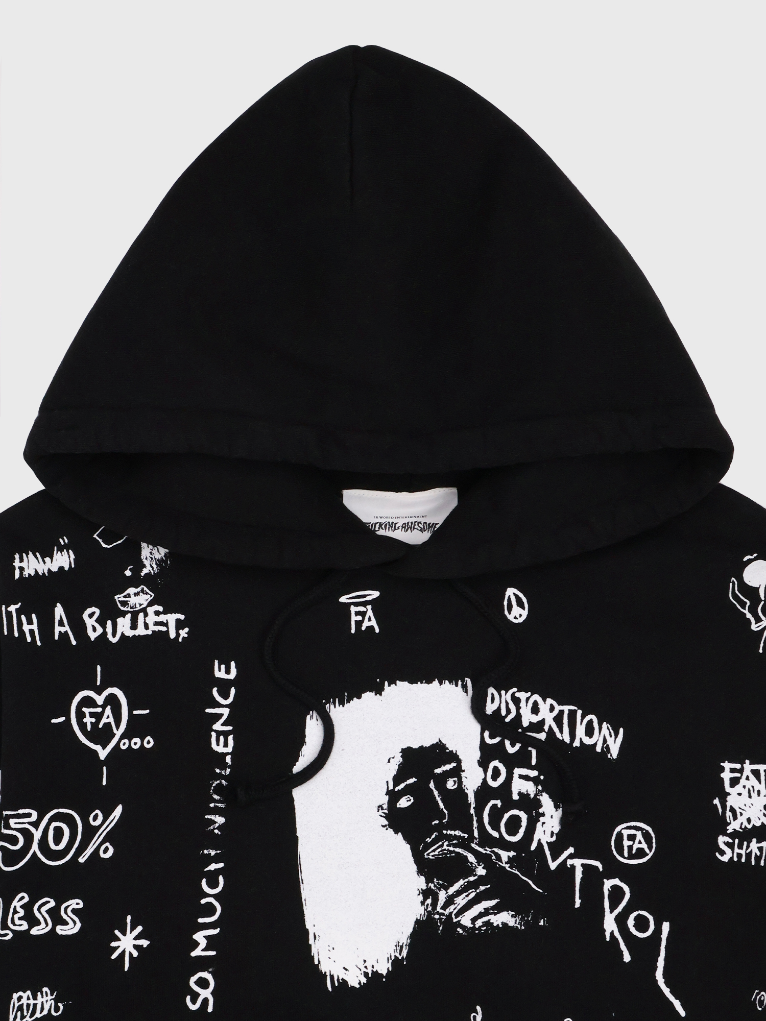Худи Fucking Awesome Distortion Hoodie Black AOP