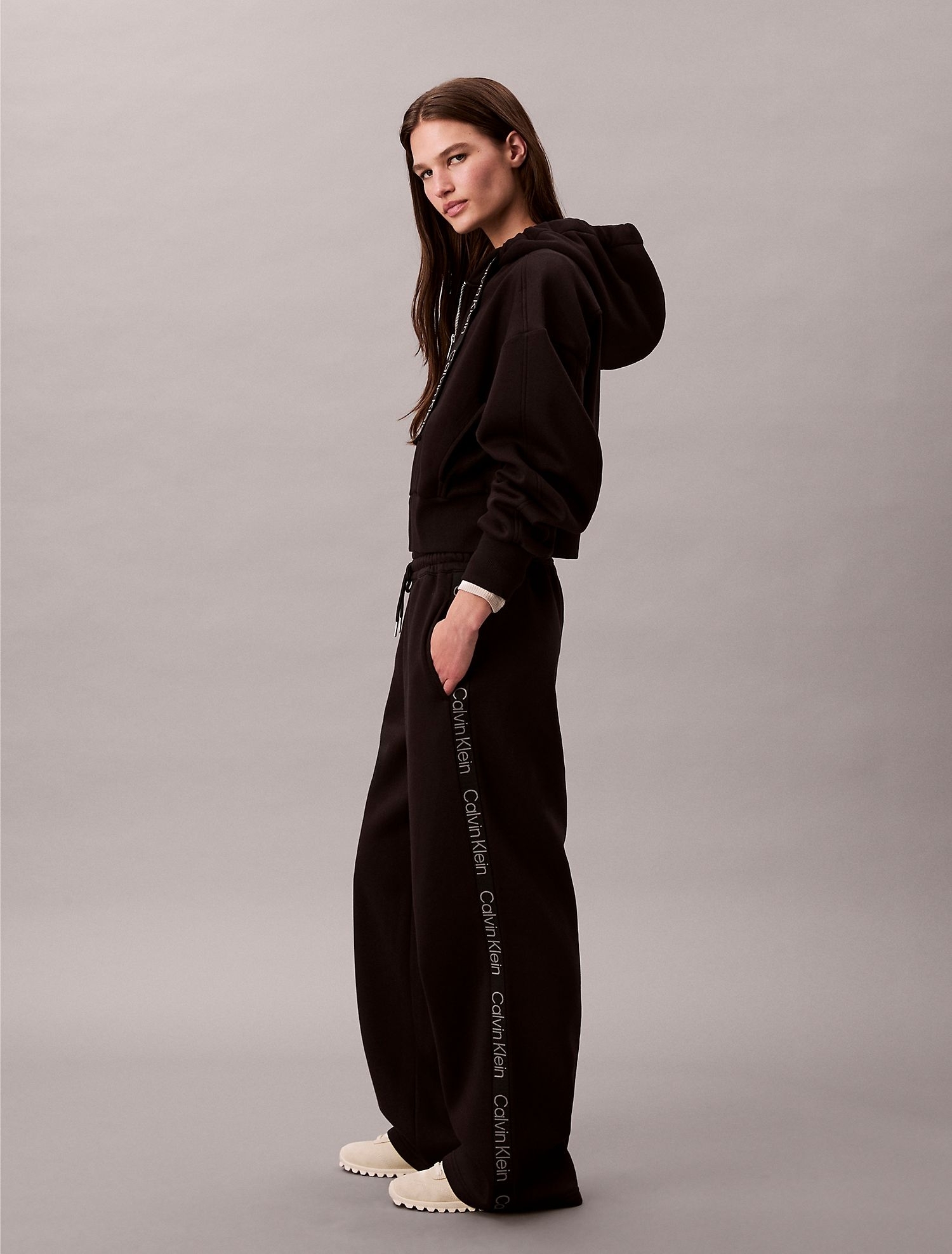 Брюки Calvin Klein Logo Tape Sweatpants Black