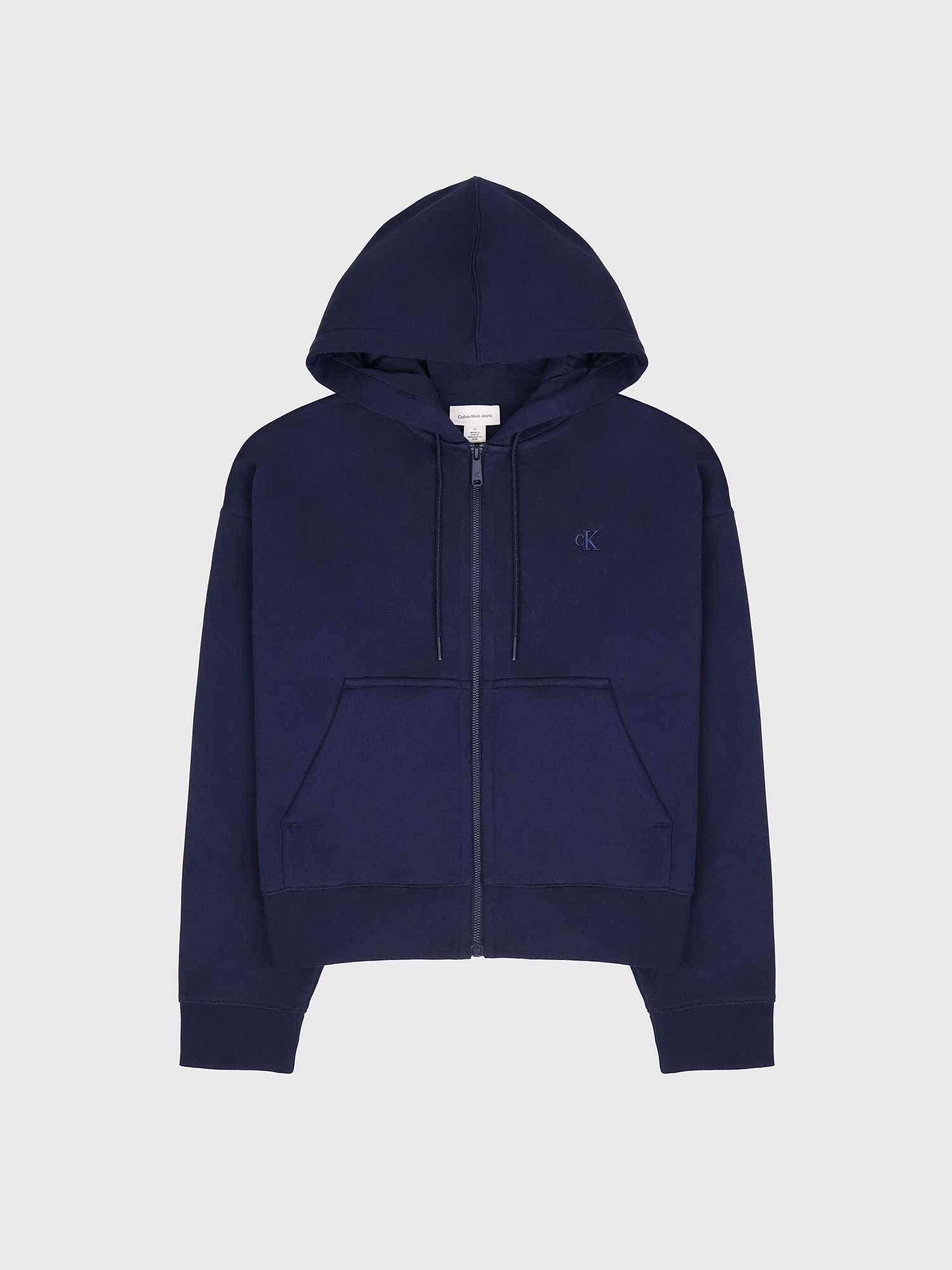 Худи на молнии Calvin Klein Archive Logo Fleece Zip Hoodie Dark Sapphire