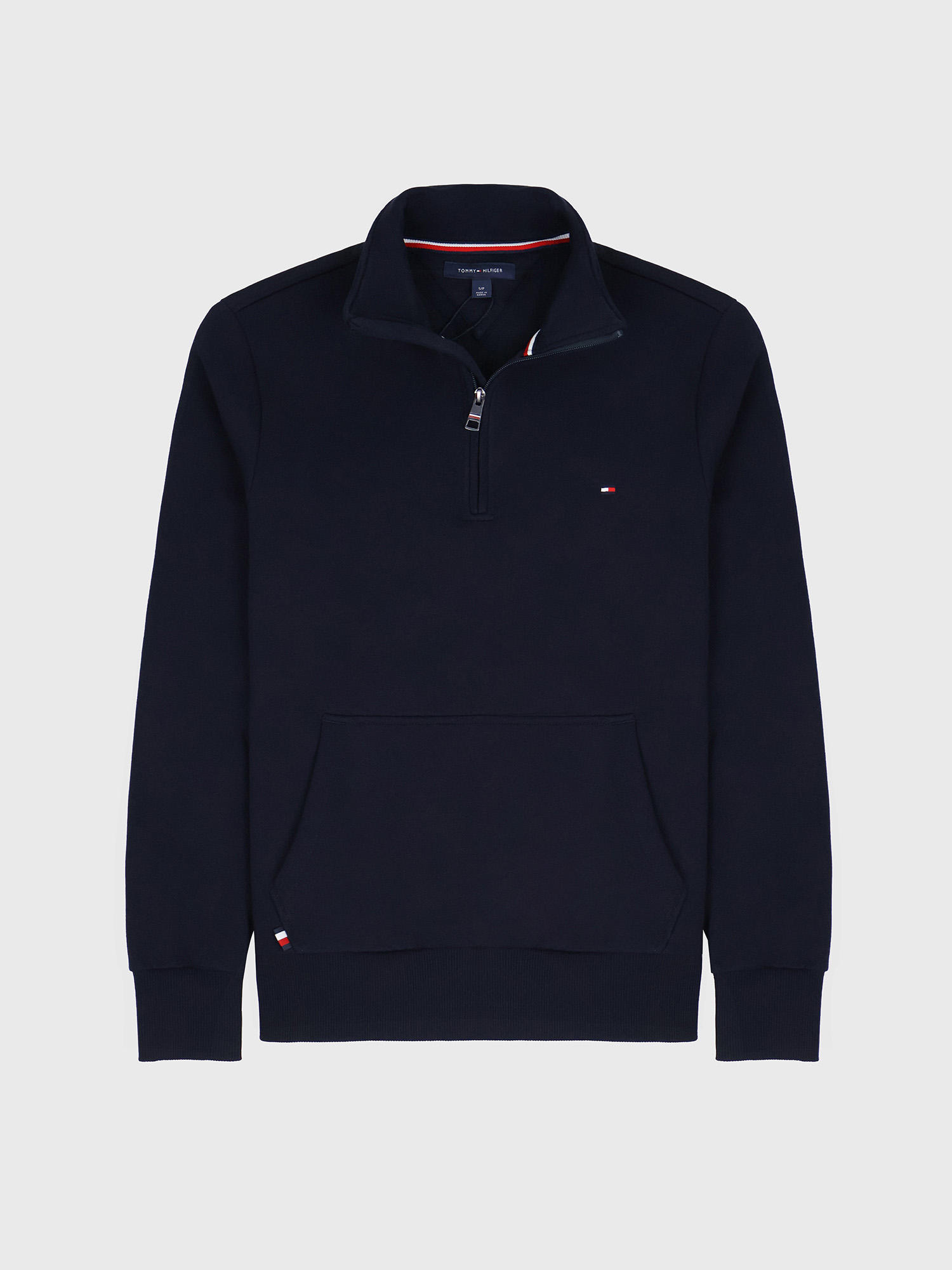 Свитшот Tommy Hilfiger Flag Logo Quater-Zip Navy