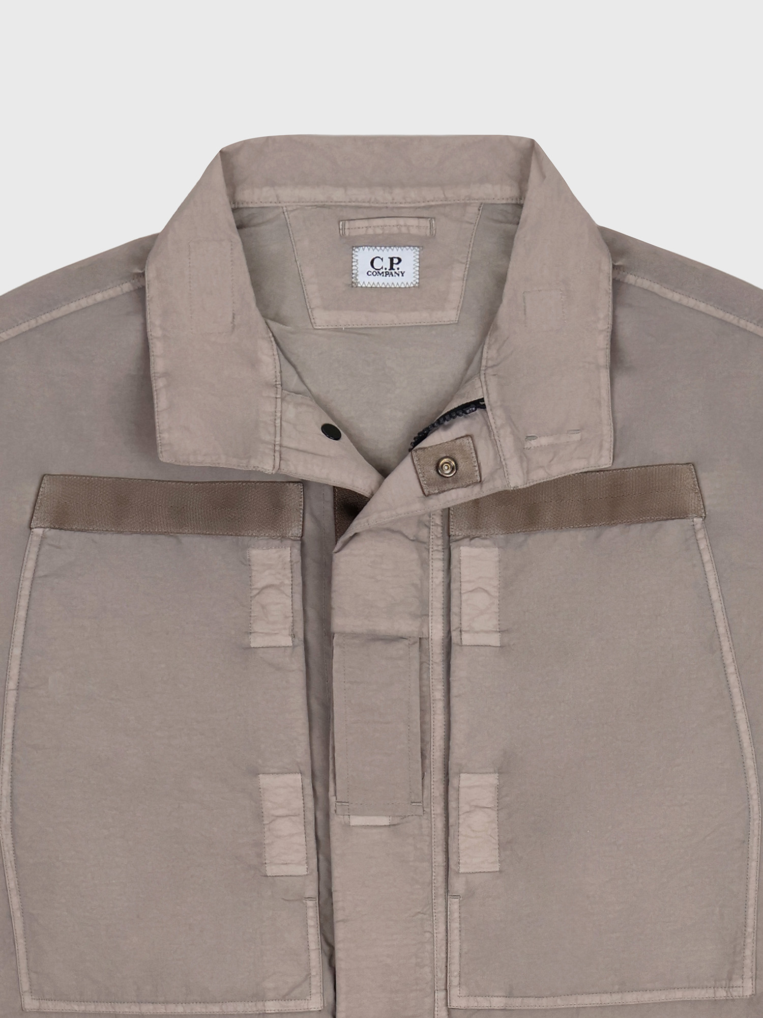 Куртка C.P. Company Flatt Nylon Lens Overshirt Khaki