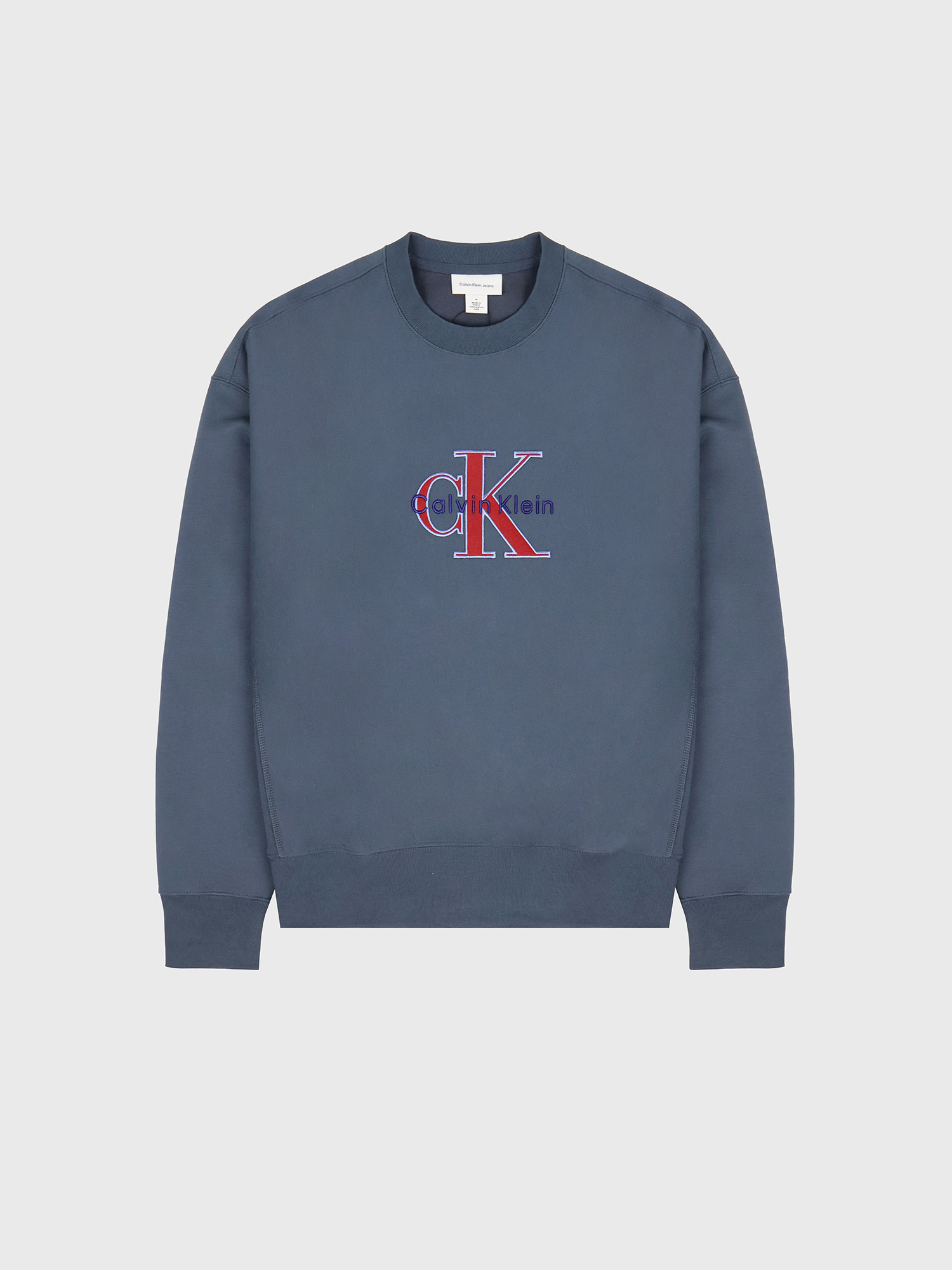 Свитшот Calvin Klein Premium Terry Monologo Relaxed Harlem Night Blue