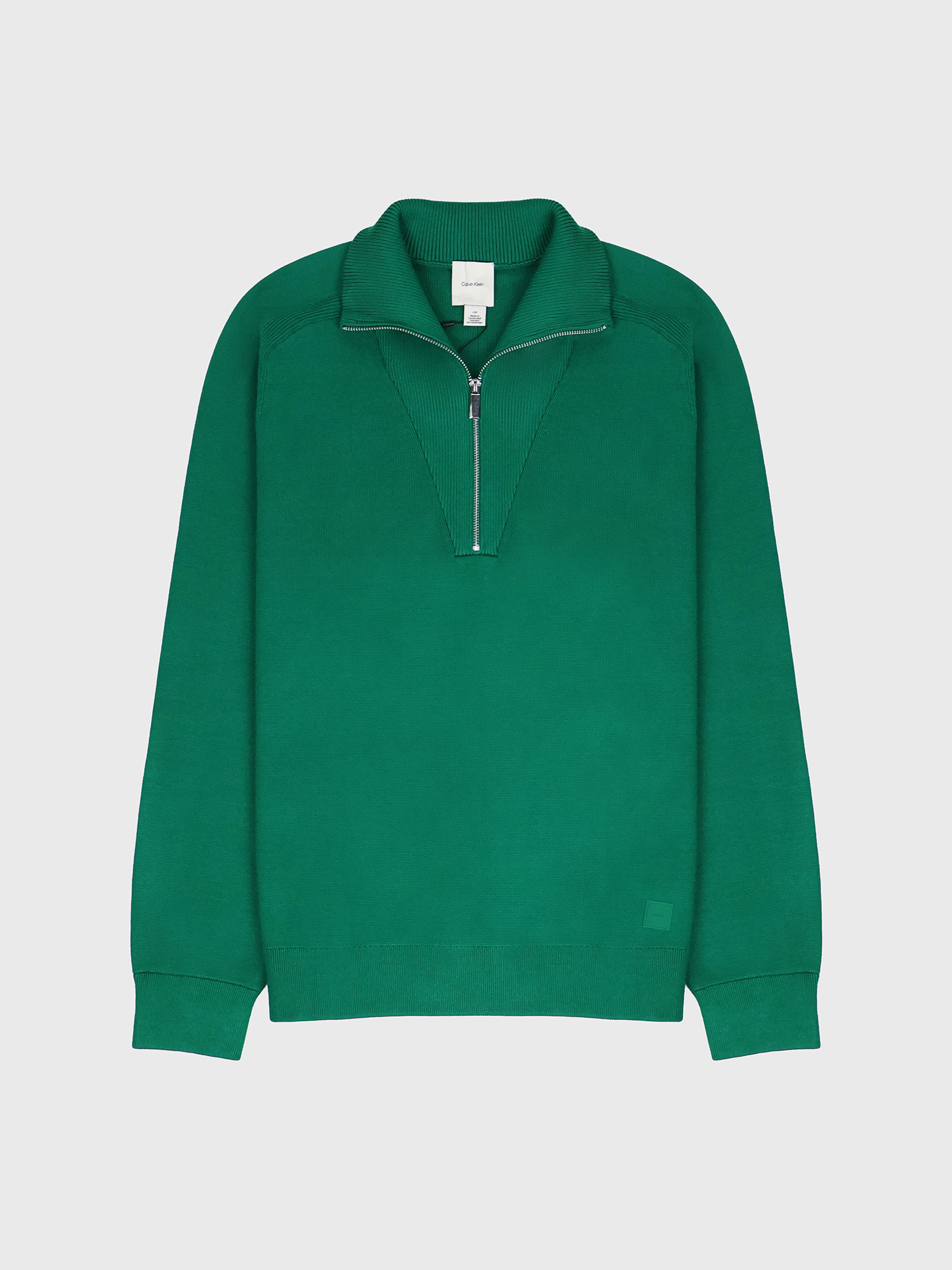 Свитер Calvin Klein Tech Knit Quarter Zip Sweater Deco Green