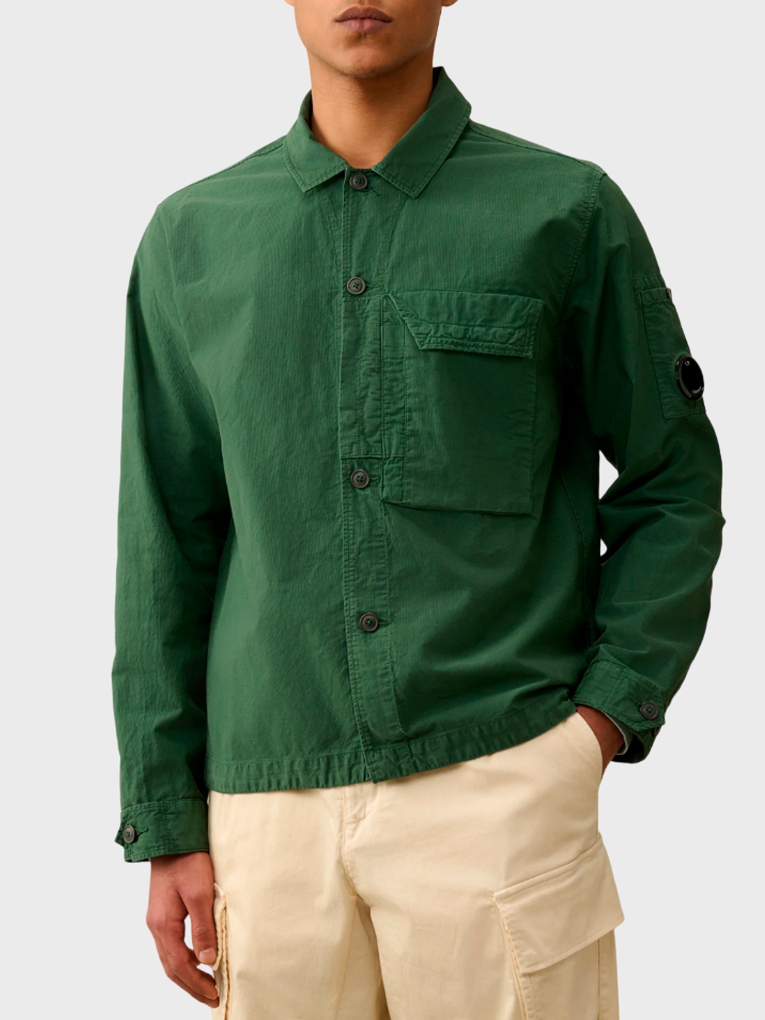 Рубашка C.P. Company Ottoman Duck Green