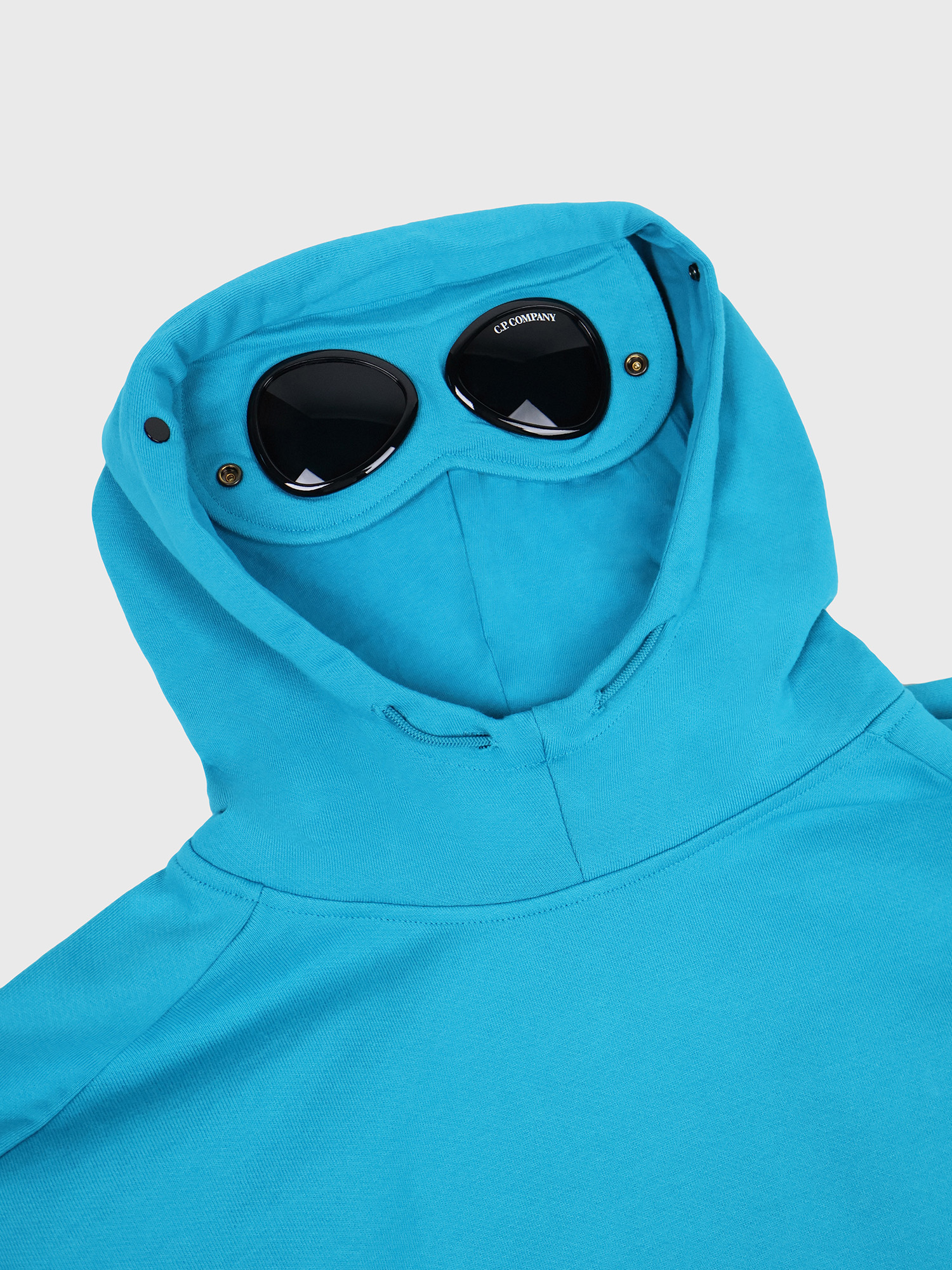 Худи C.P. Company Diagonal Raised Goggle Tile Blue