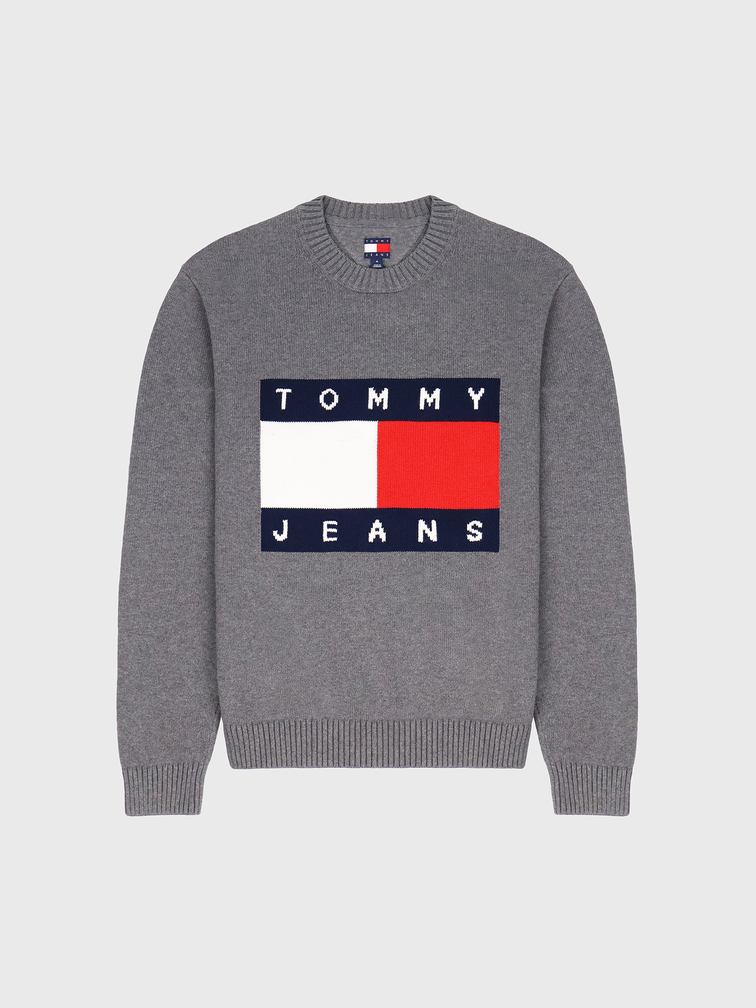 Свитер Tommy Jeans Intarsia Flag Logo Black Heather