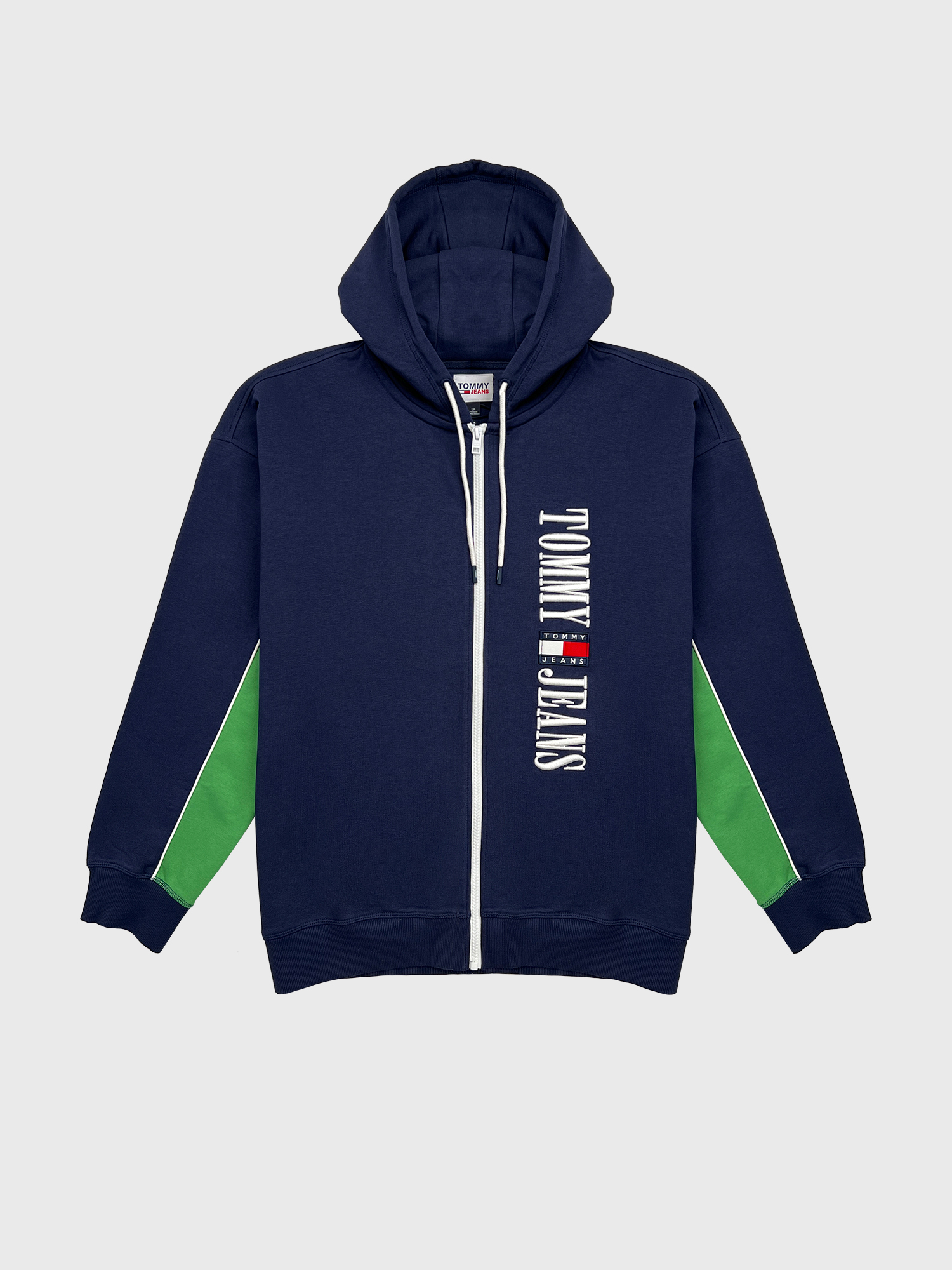 Худи на молнии Tommy Jeans Retro Logo Oversized Twilight Navy