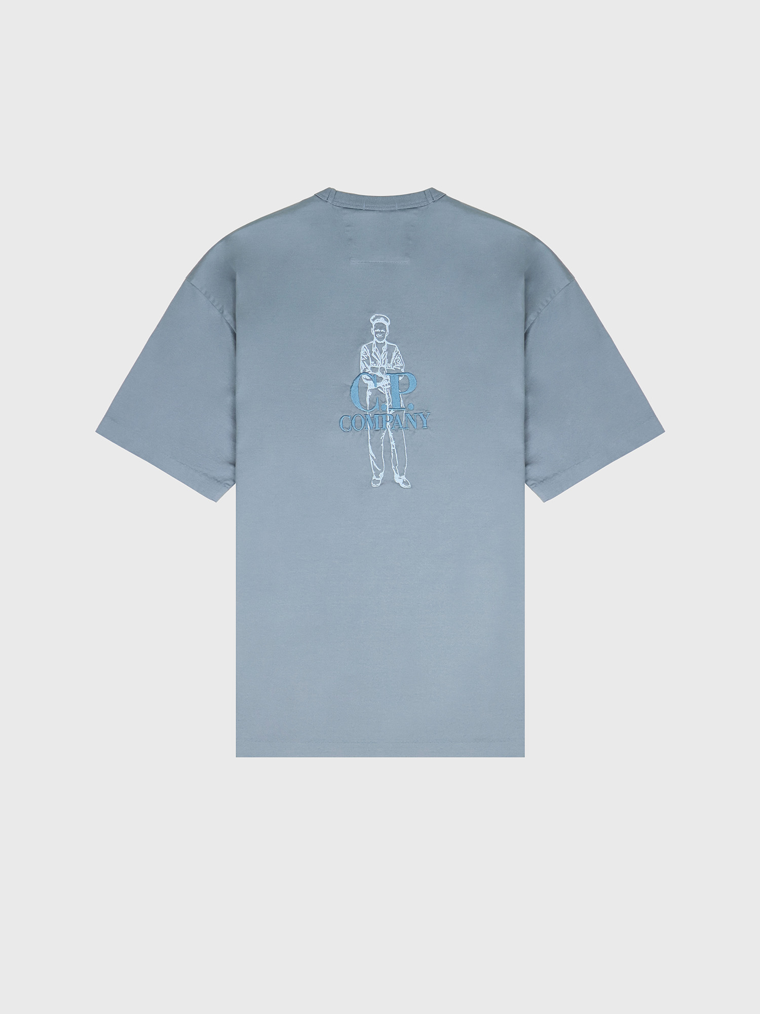 Футболка C.P. Company Mercerized 30/2 Twisted Stormy Weather Blue