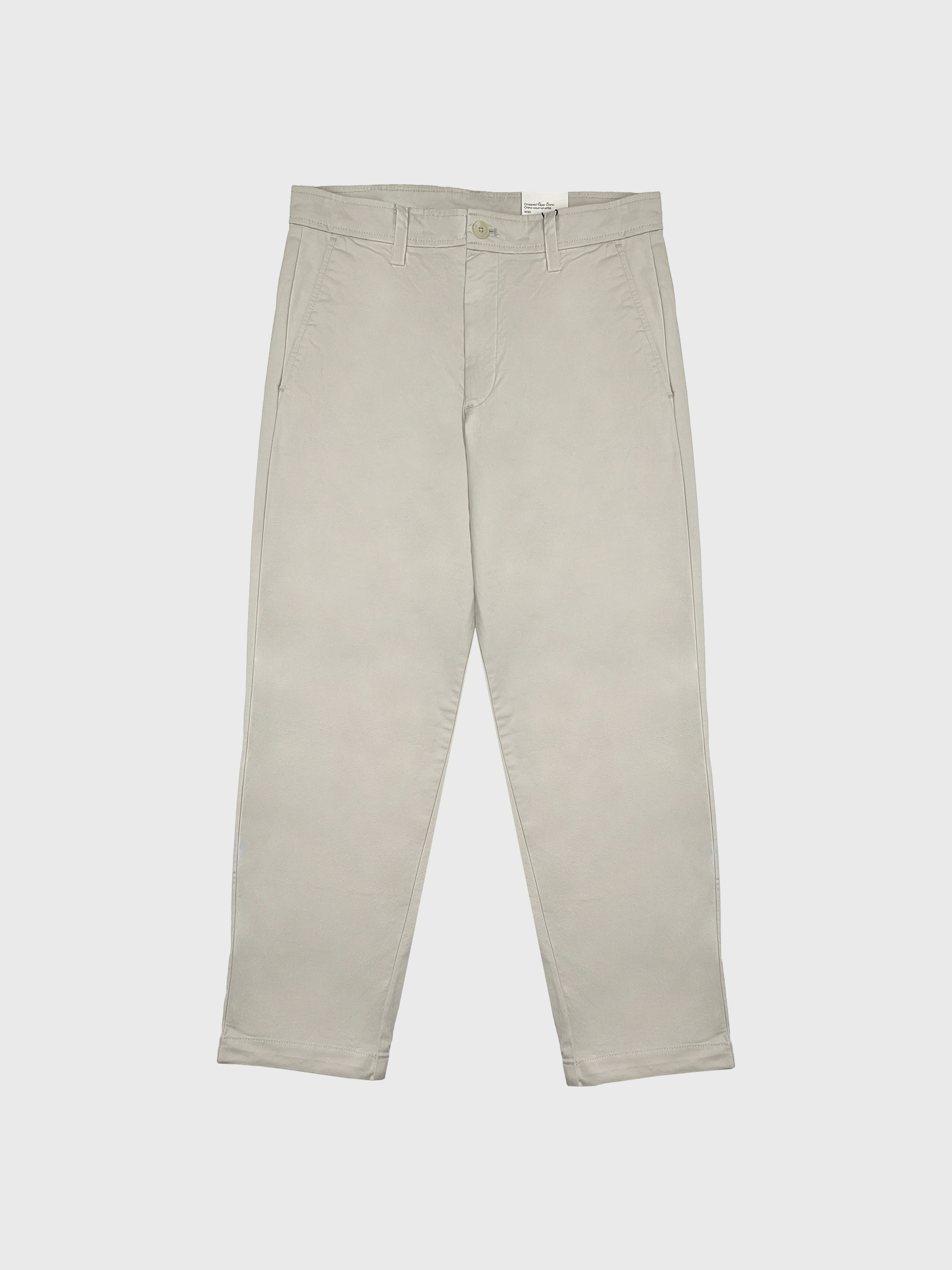 Брюки Calvin Klein Tapered Leg Cropped Chinos Chalk