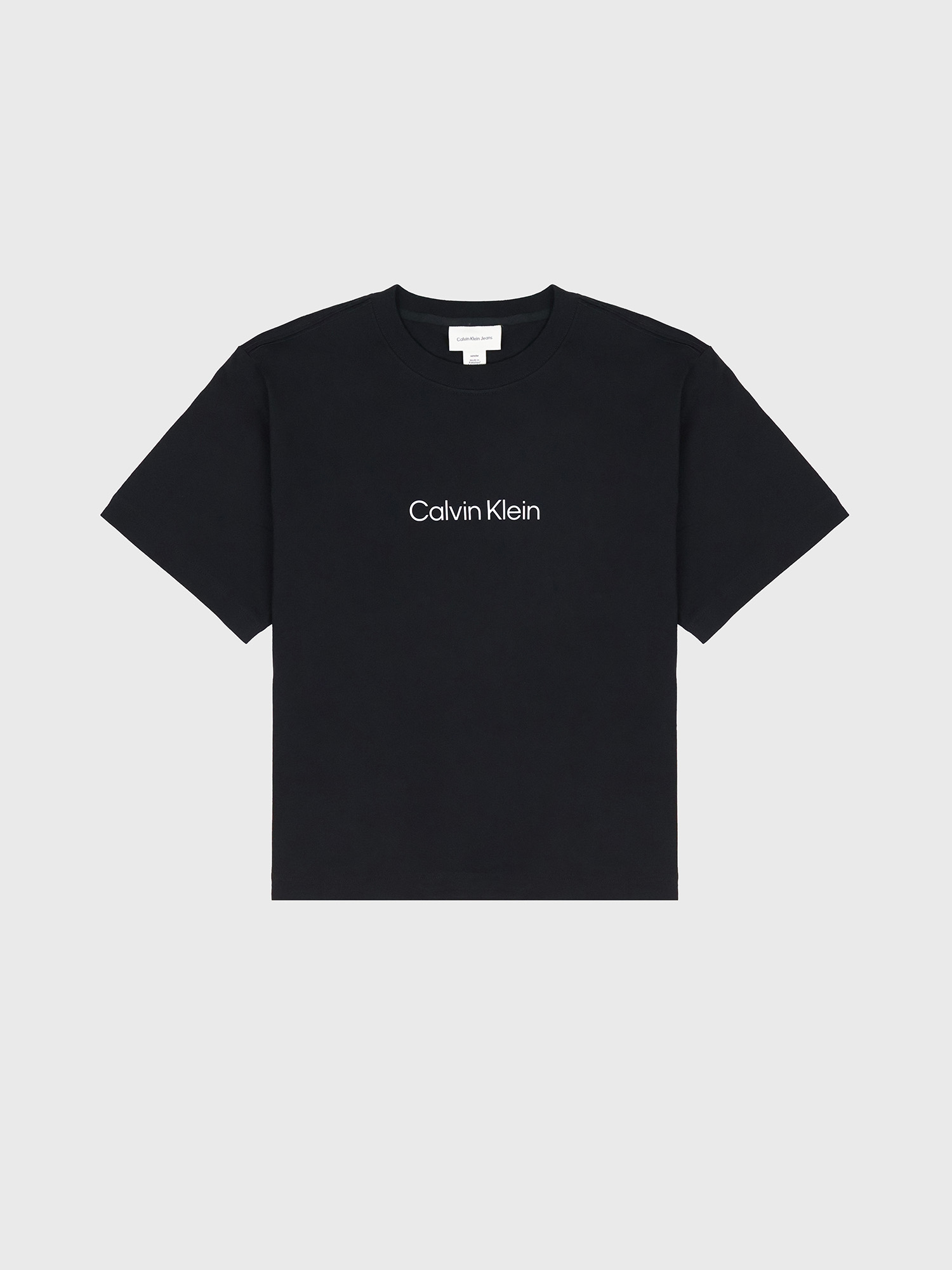 Футболка Calvin Klein Standard Logo Boxy Fit Crewneck T-Shirt Black Beauty