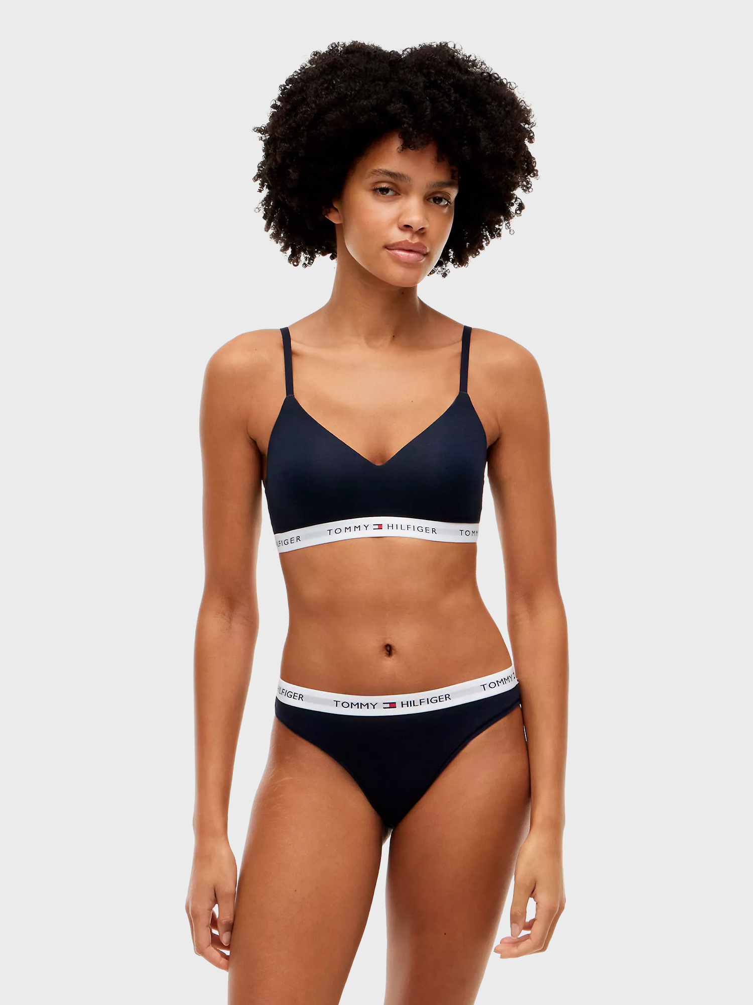 Женские трусы-бикини Tommy Hilfiger Tommy Logo Bikini Brief 3-Pack White / Navy / Light Pink