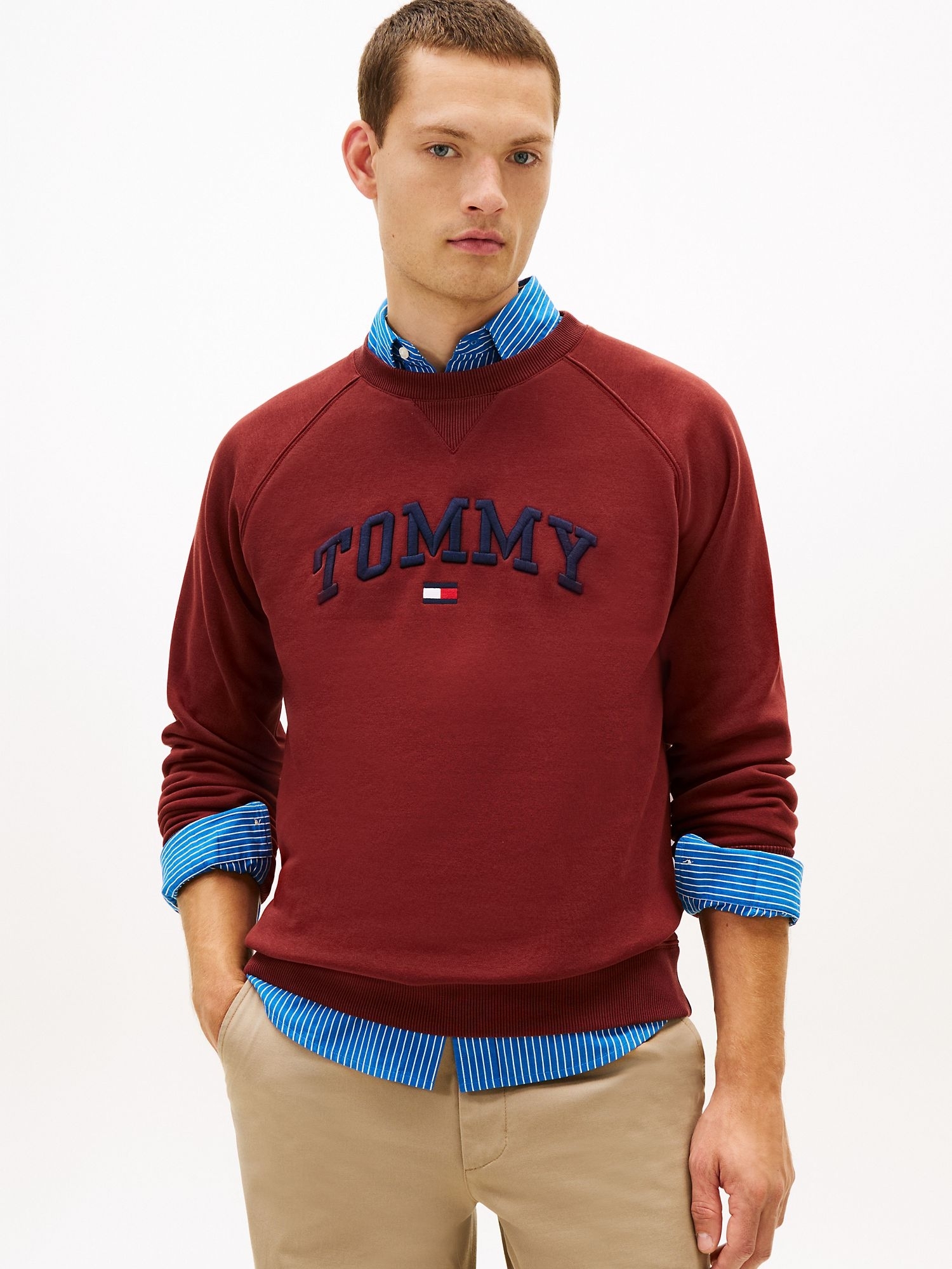 Свитшот Tommy Hilfiger Varsity Tommy Logo Fleece Sweatshirt Carmine Rust