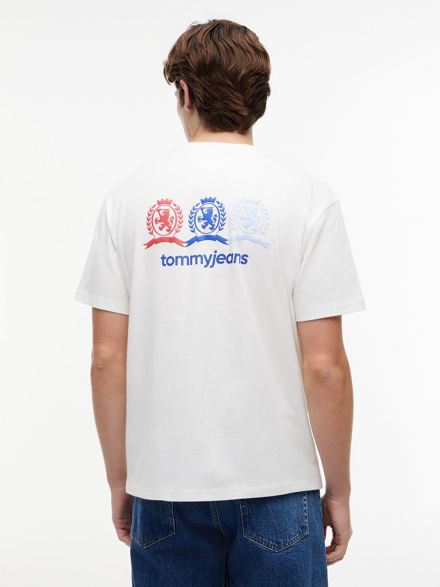 Футболка Tommy Jeans Multi-Crest Logo Ecru