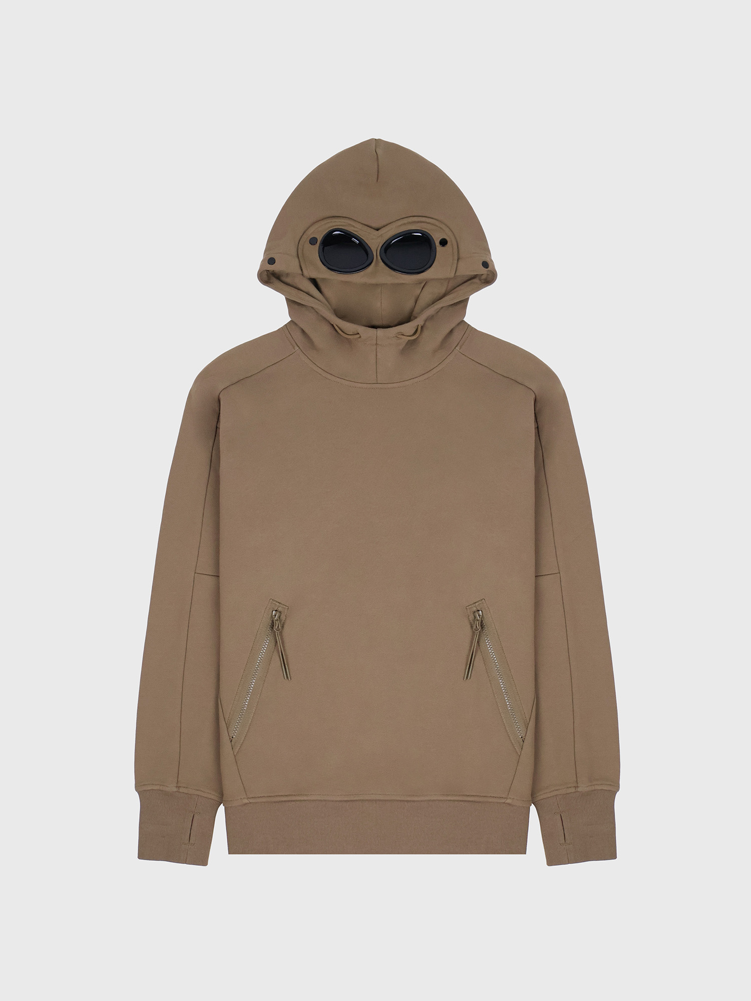 Худи C.P. Company Diagonal Raised Goggle Beige