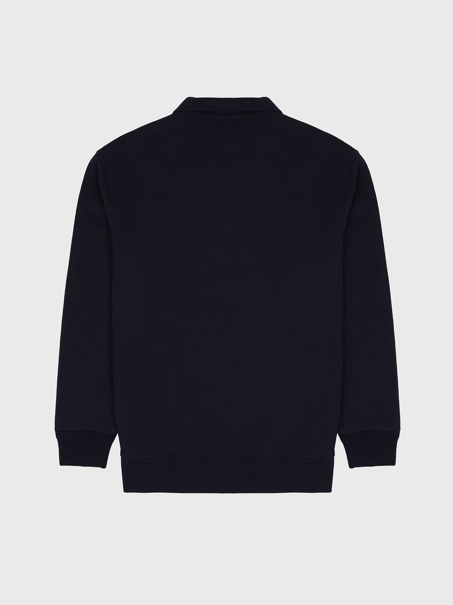 Свитшот на молнии C.P. Company Logo Diagonal Raised Fleece Half Zip Navy