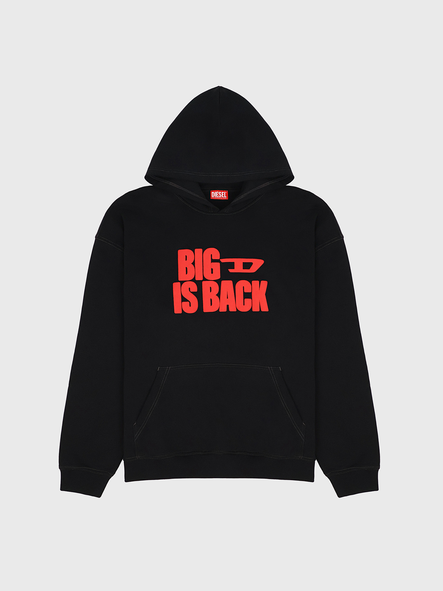 Худи Diesel S-BOXT-HOOD-N2 Big D Black