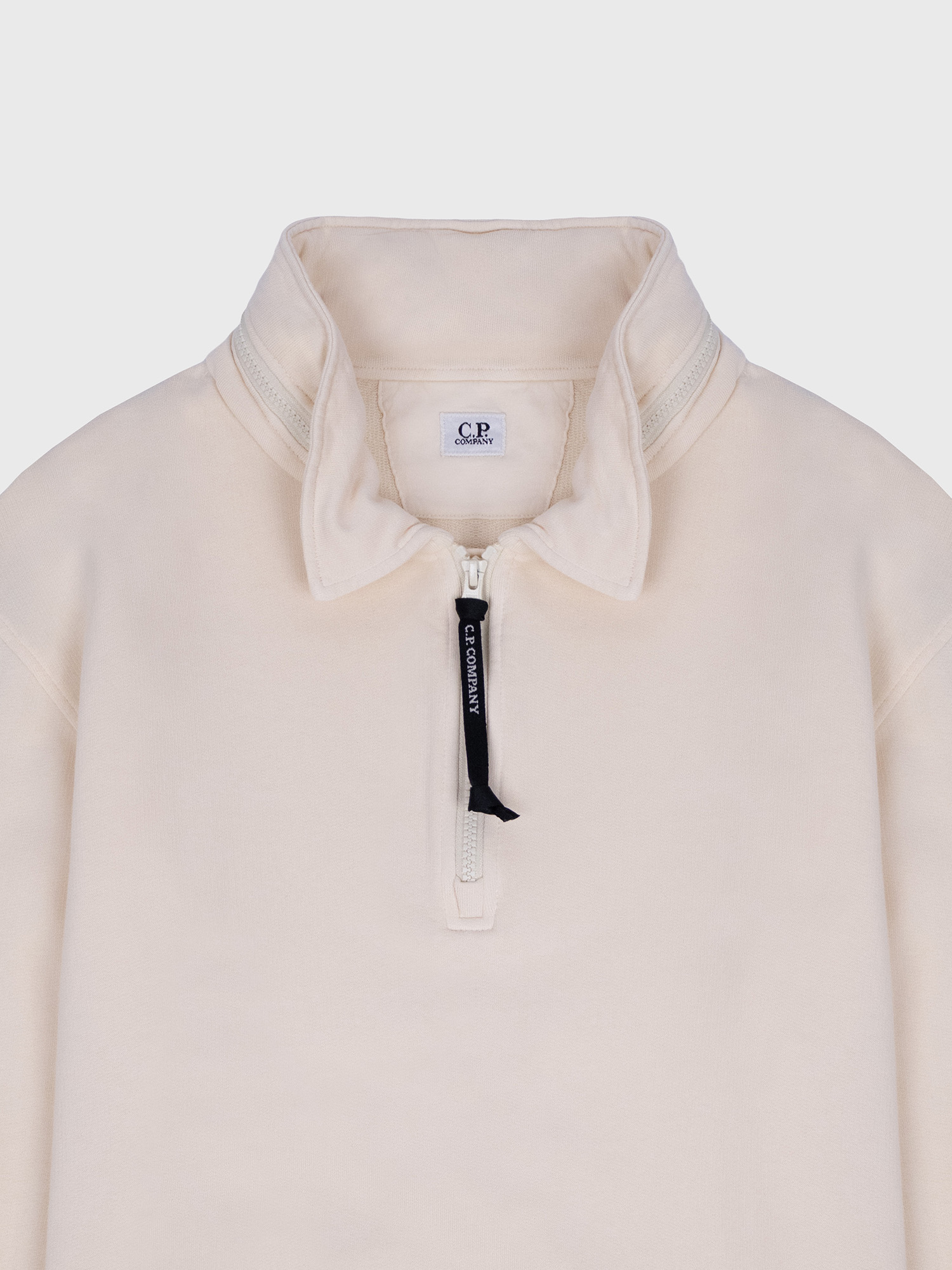 Свитшот C.P. Company Polo Collar Cotton Fleece Pistachio Shell