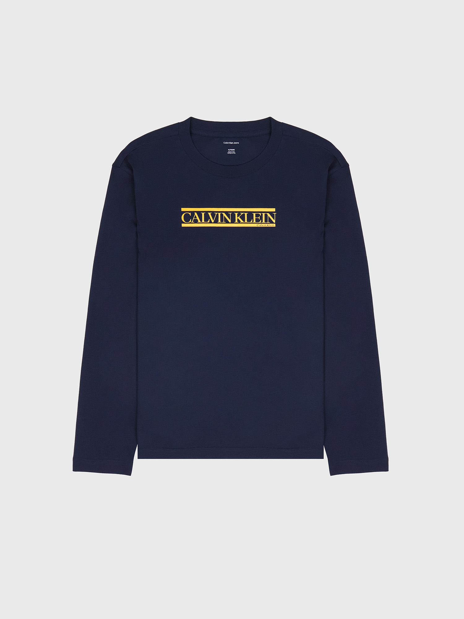 Лонгслив Calvin Klein Line Logo Graphic Relaxed Dark Sapphire