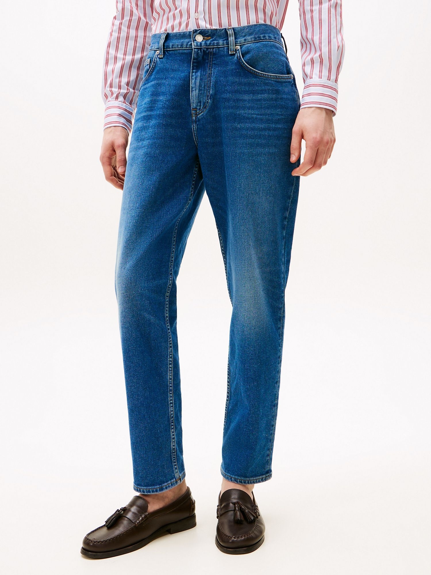 Джинсы Tommy Hilfiger Medium Wash Tapered Relaxed-Fit Denim