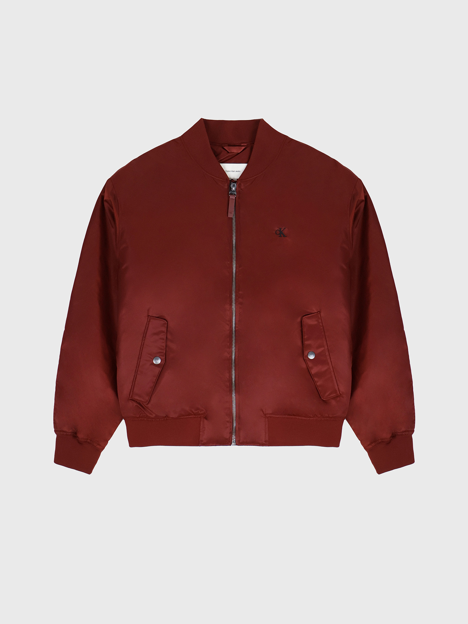 Бомбер Calvin Klein Nylon Logo Burgundy