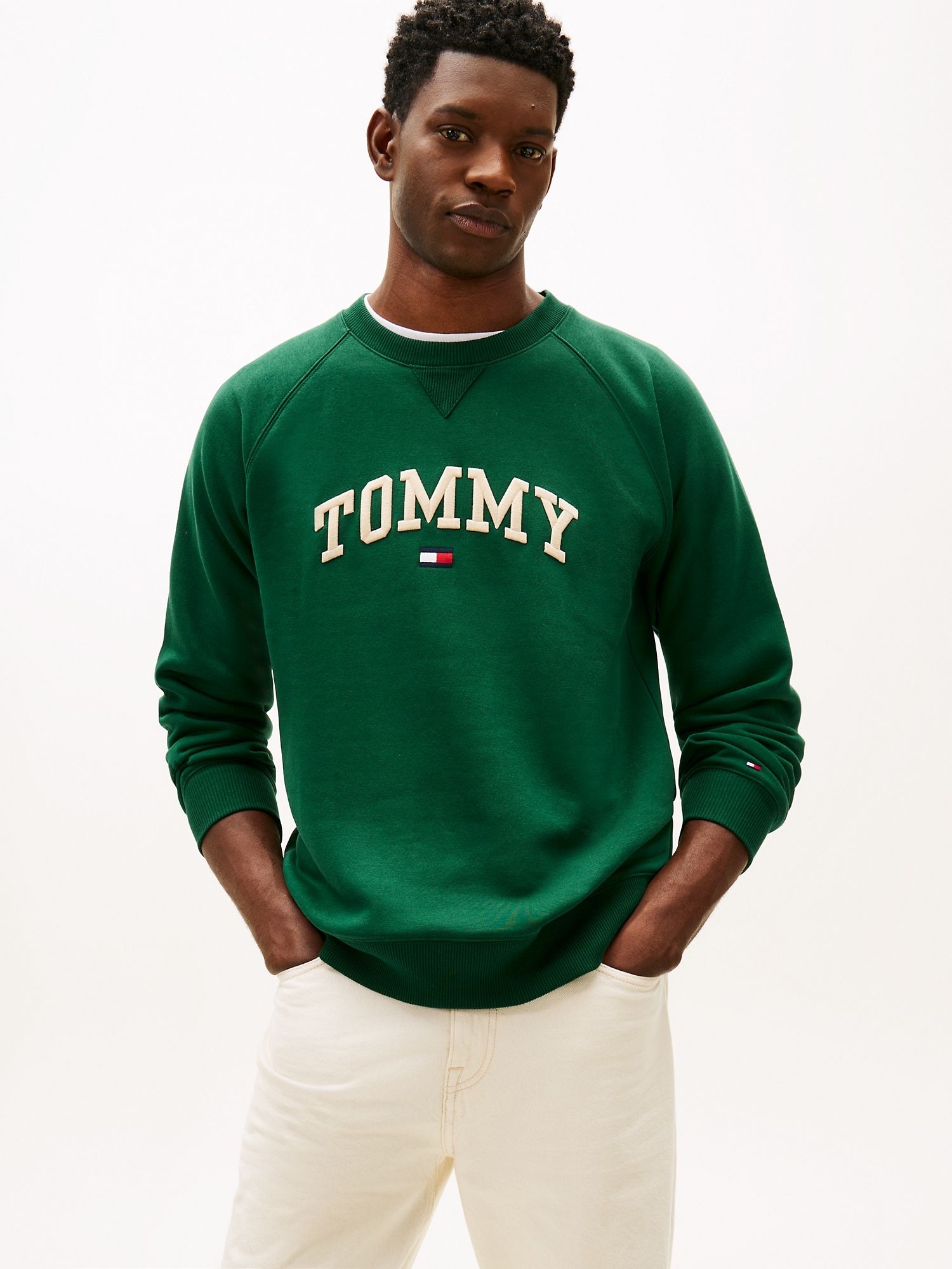 Свитшот Tommy Hilfiger Varsity Tommy Logo Fleece Sweatshirt Ornamental Green