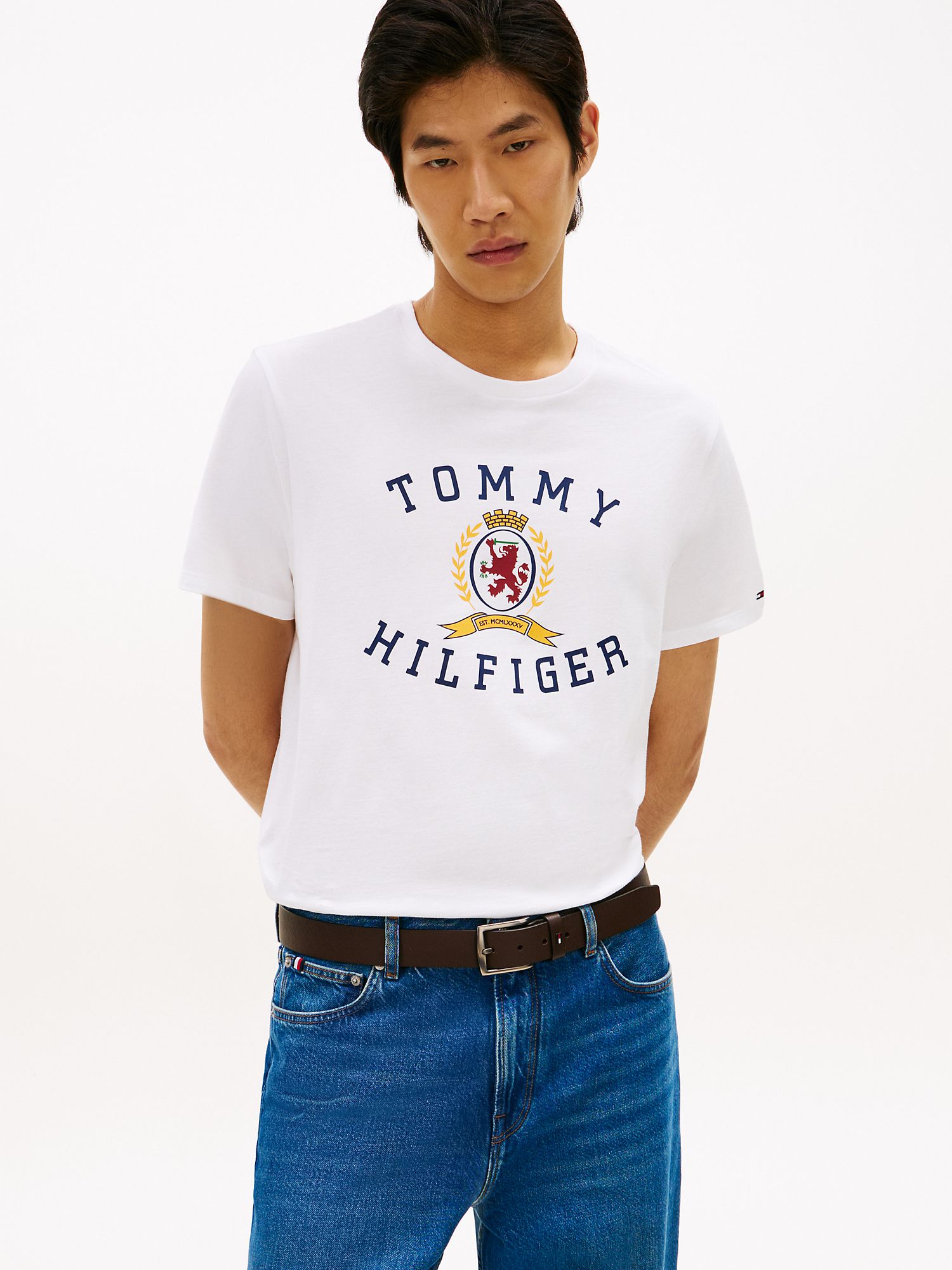 Футболка Tommy Hilfiger Crest Logo Optic White