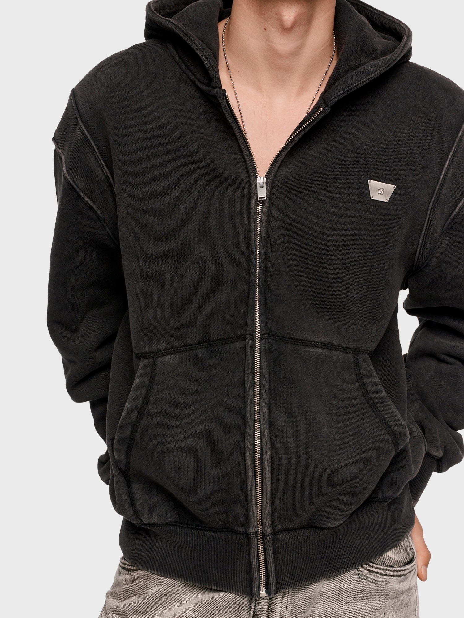 Худи на молнии MISBHV Teddy Zipped Hoodie Black