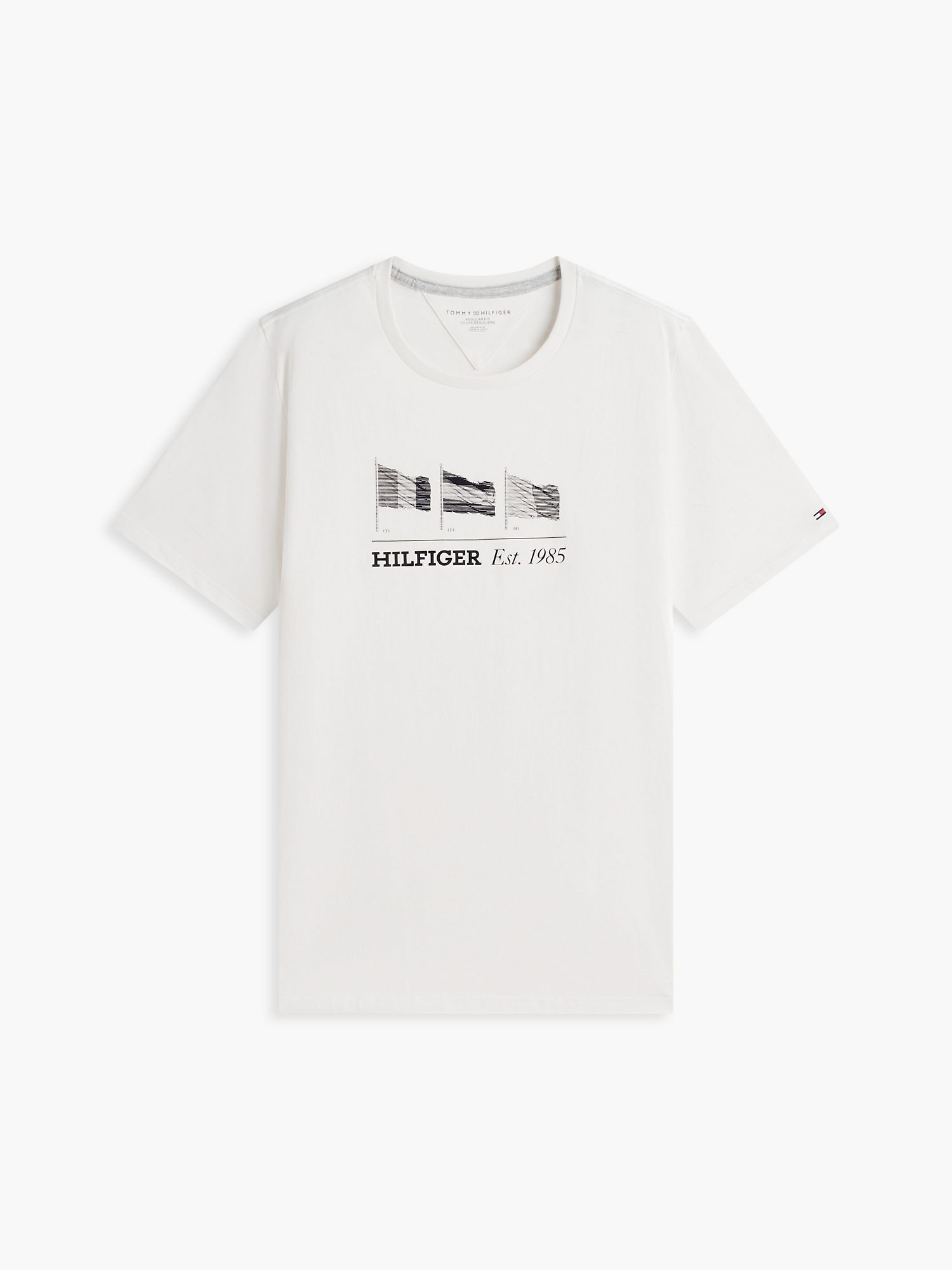 Футболка Tommy Hilfiger Multi-Flag Logo Ivory Petal