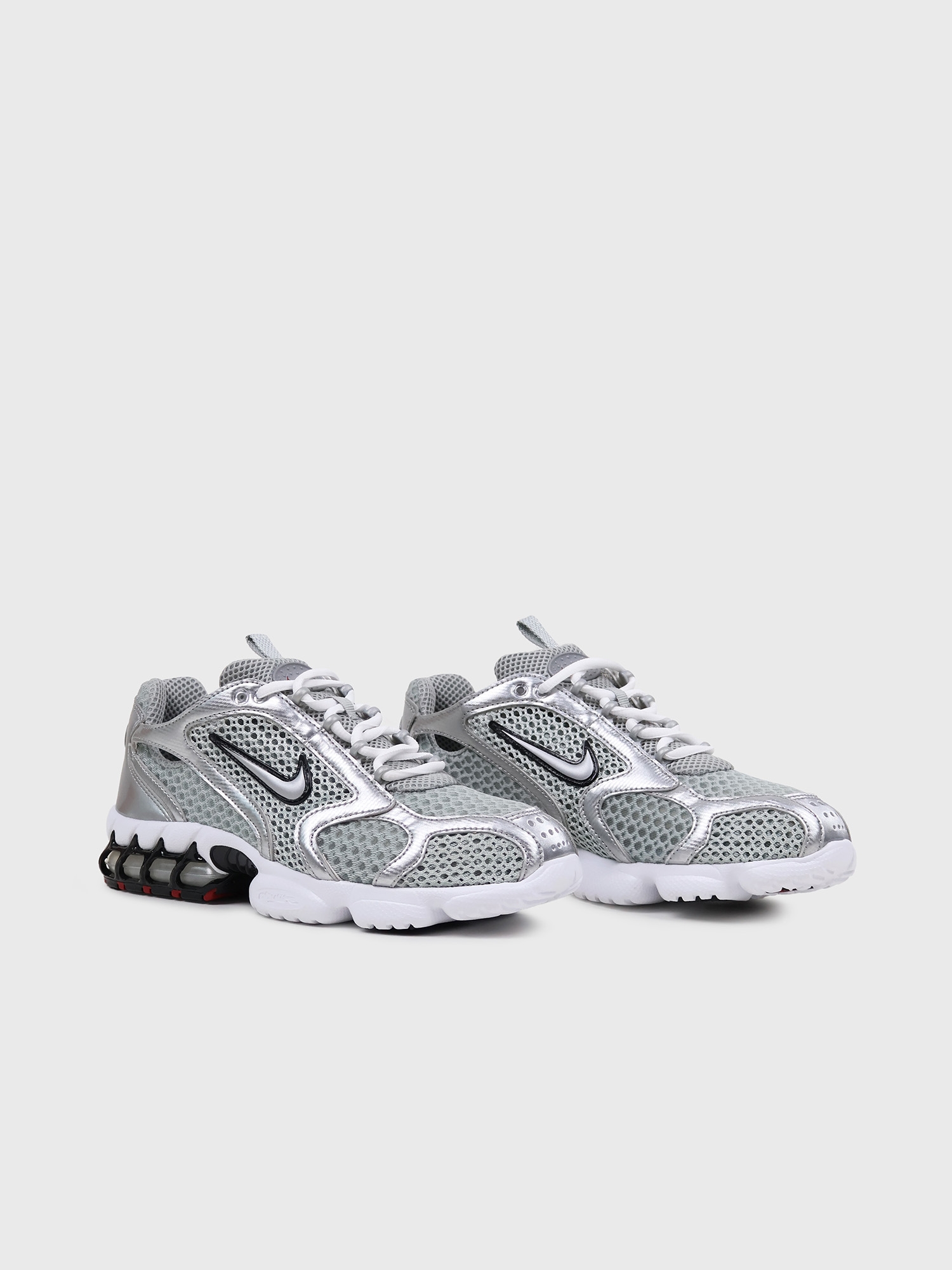Кроссовки Nike Air Zoom Spiridon Cage 2 Lt smoke grey / Mtlc silver