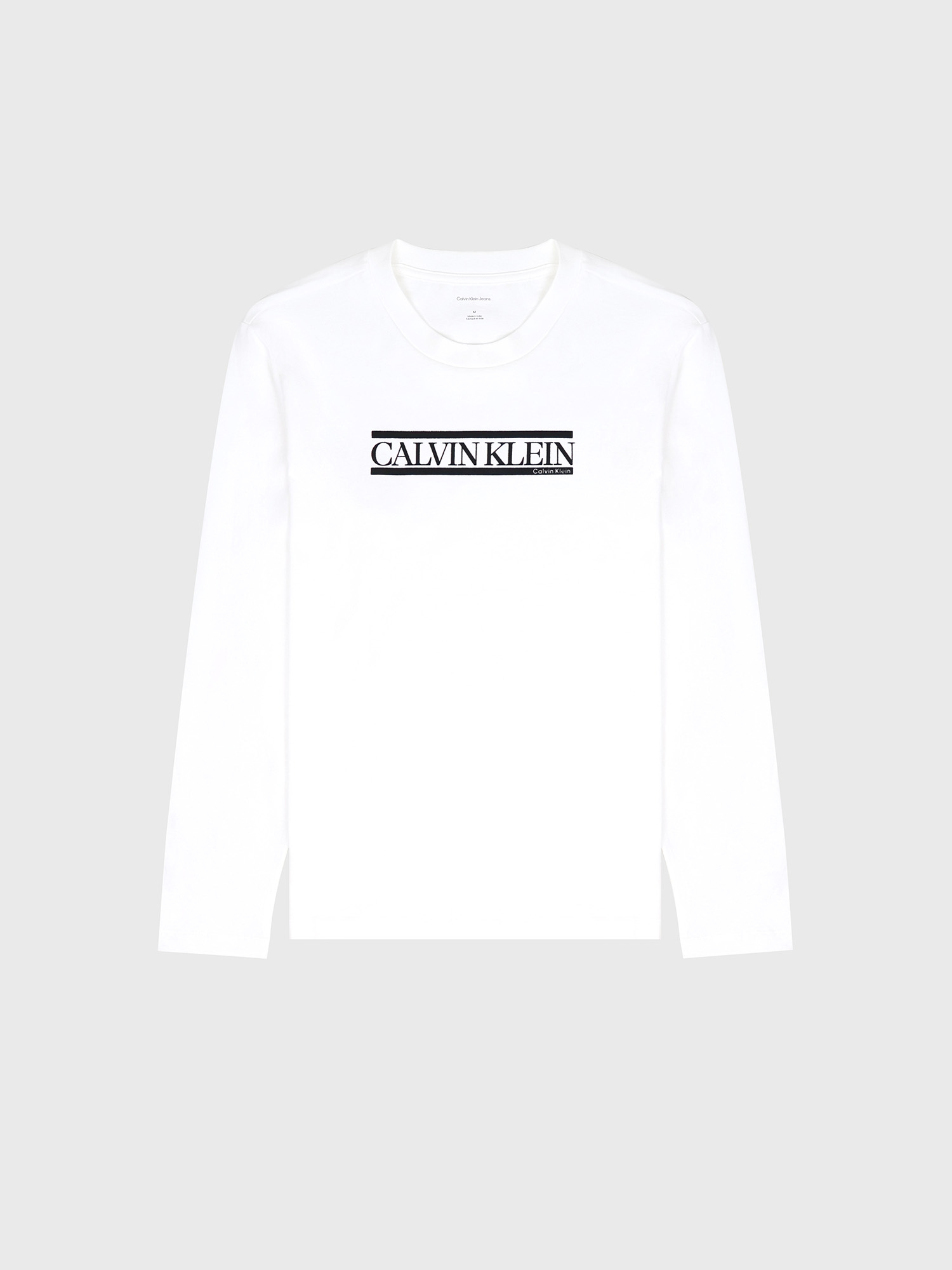 Лонгслив Calvin Klein Line Logo Graphic Relaxed Bright White