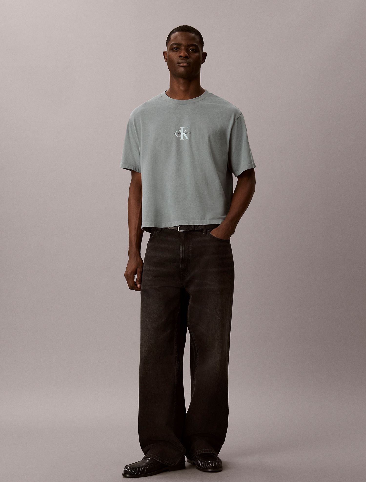 Футболка Calvin Klein Monologo 90s Fit Frosted Spruce