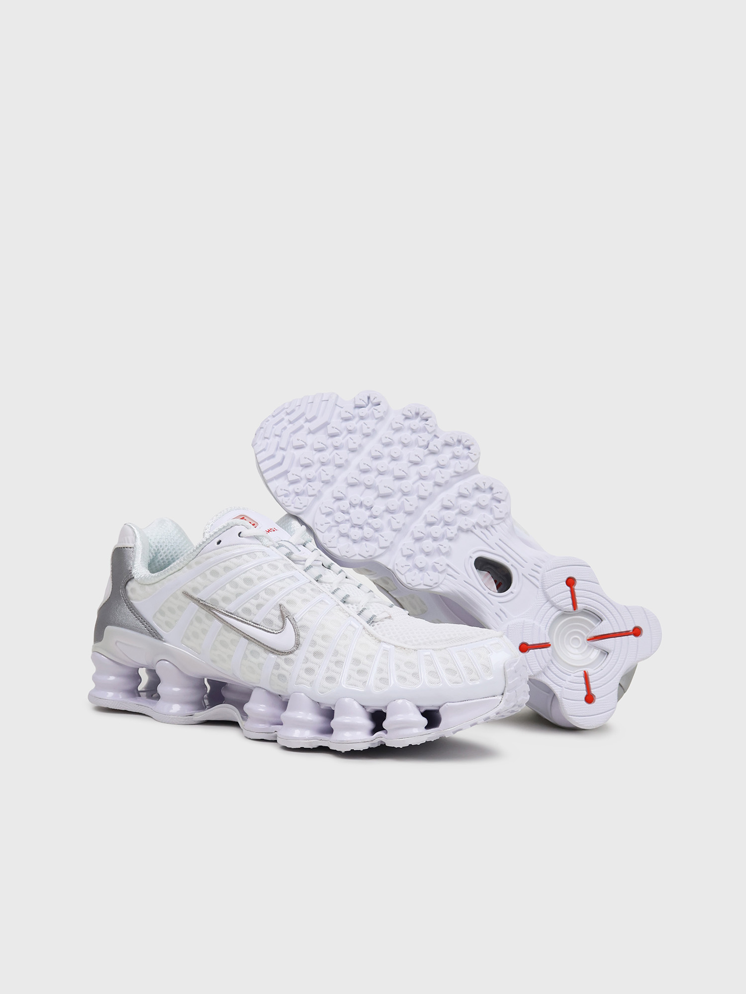 Кроссовки Nike SHOX TL White/White Metallic Silver