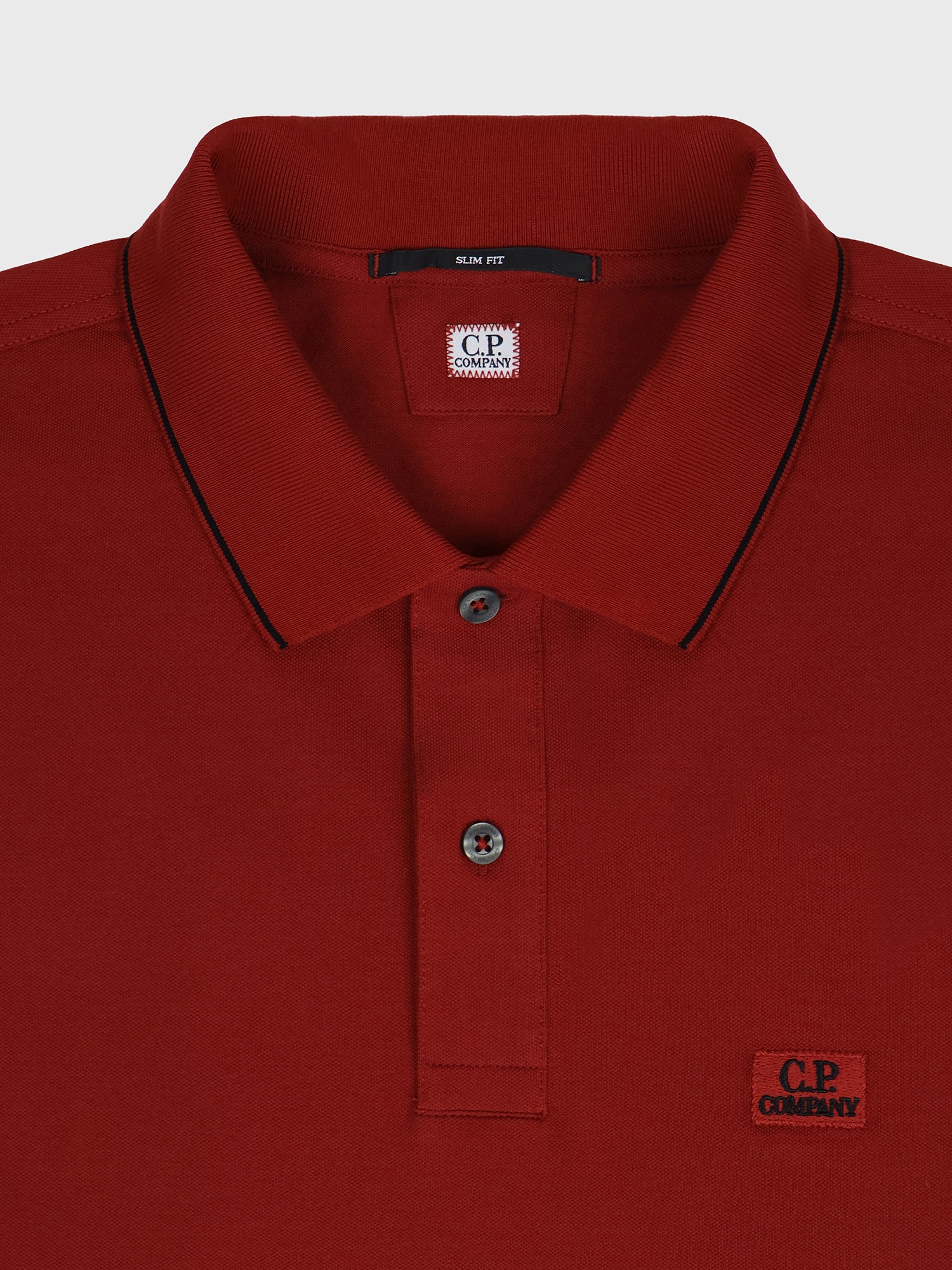 Поло C.P. Company Stretch Piquet Slim Line Red