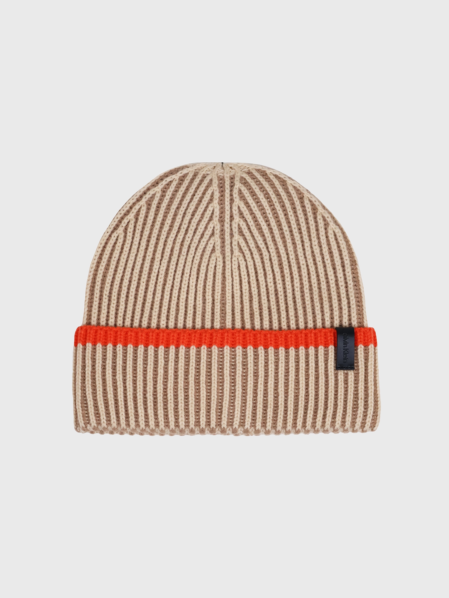 Шапка Calvin Klein Tipped Ribbed Beanie Tan