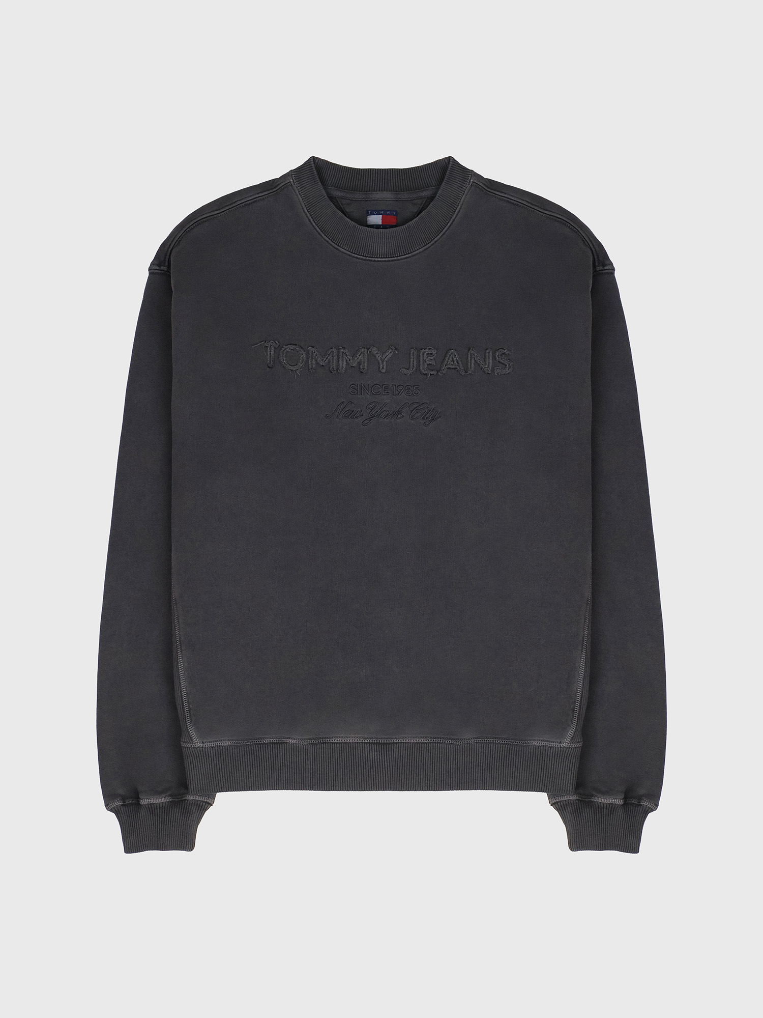 Свитшот Tommy Jeans Garment-Dyed Washed Black