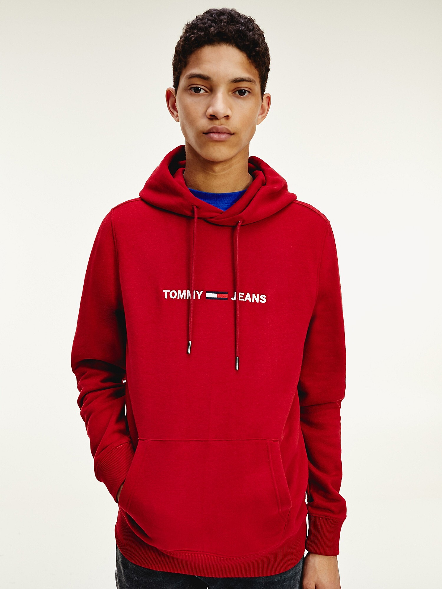 Худи Tommy Jeans Fleece Logo Wine Red