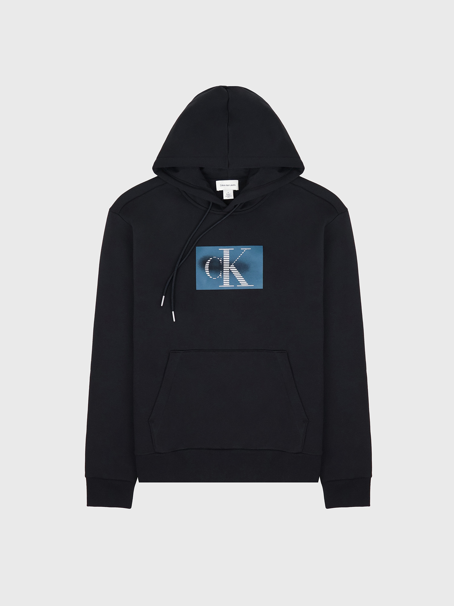 Худи Calvin Klein Fleece Metallic Monogram Graphic Black