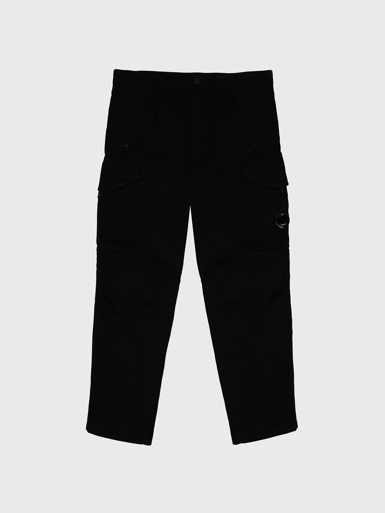 Брюки C.P. Company Black Stretch Sateen Loose Fit Cargo Pants Black