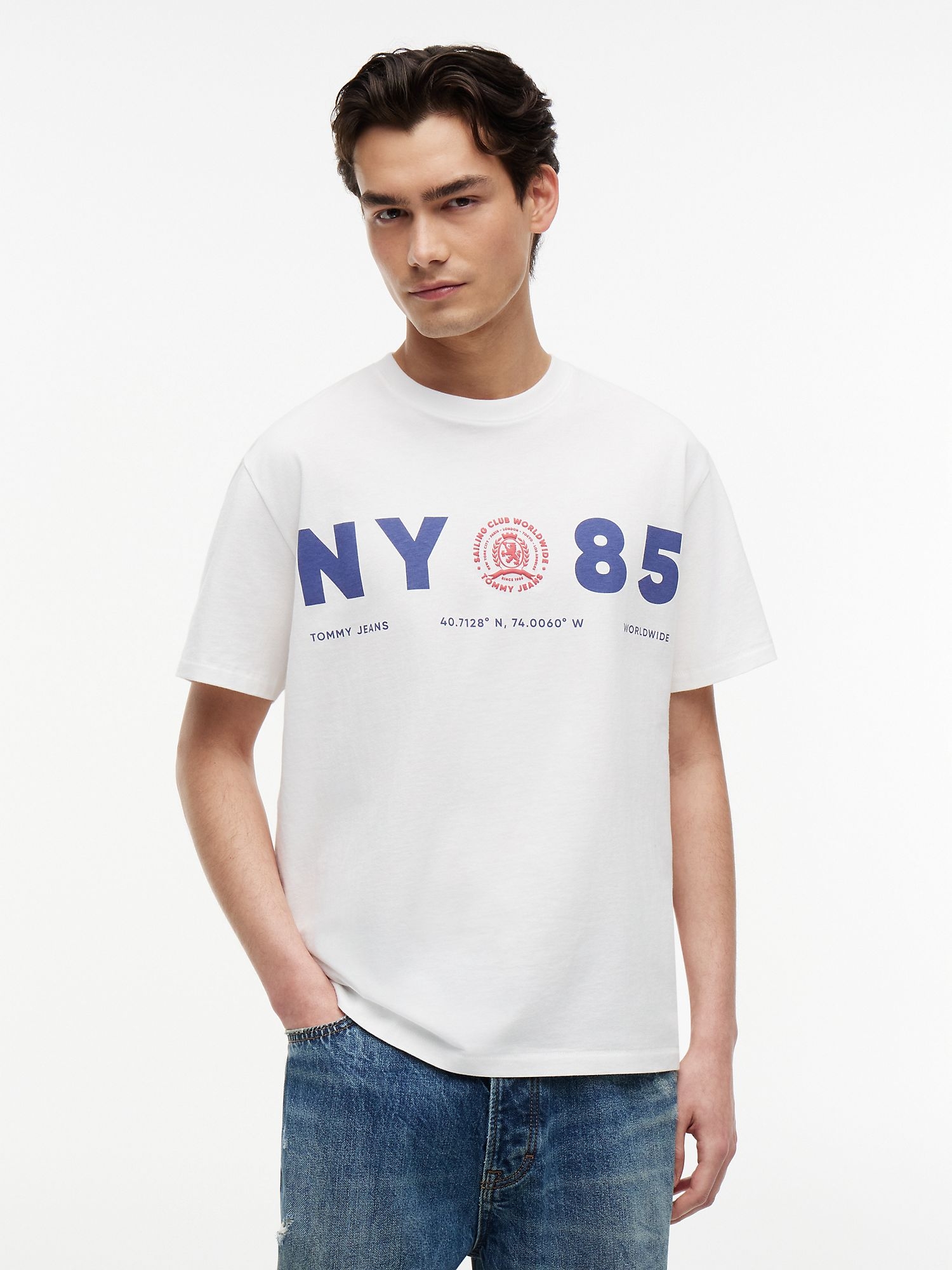 Футболка Tommy Jeans Relaxed Fit NY 85 Ecru