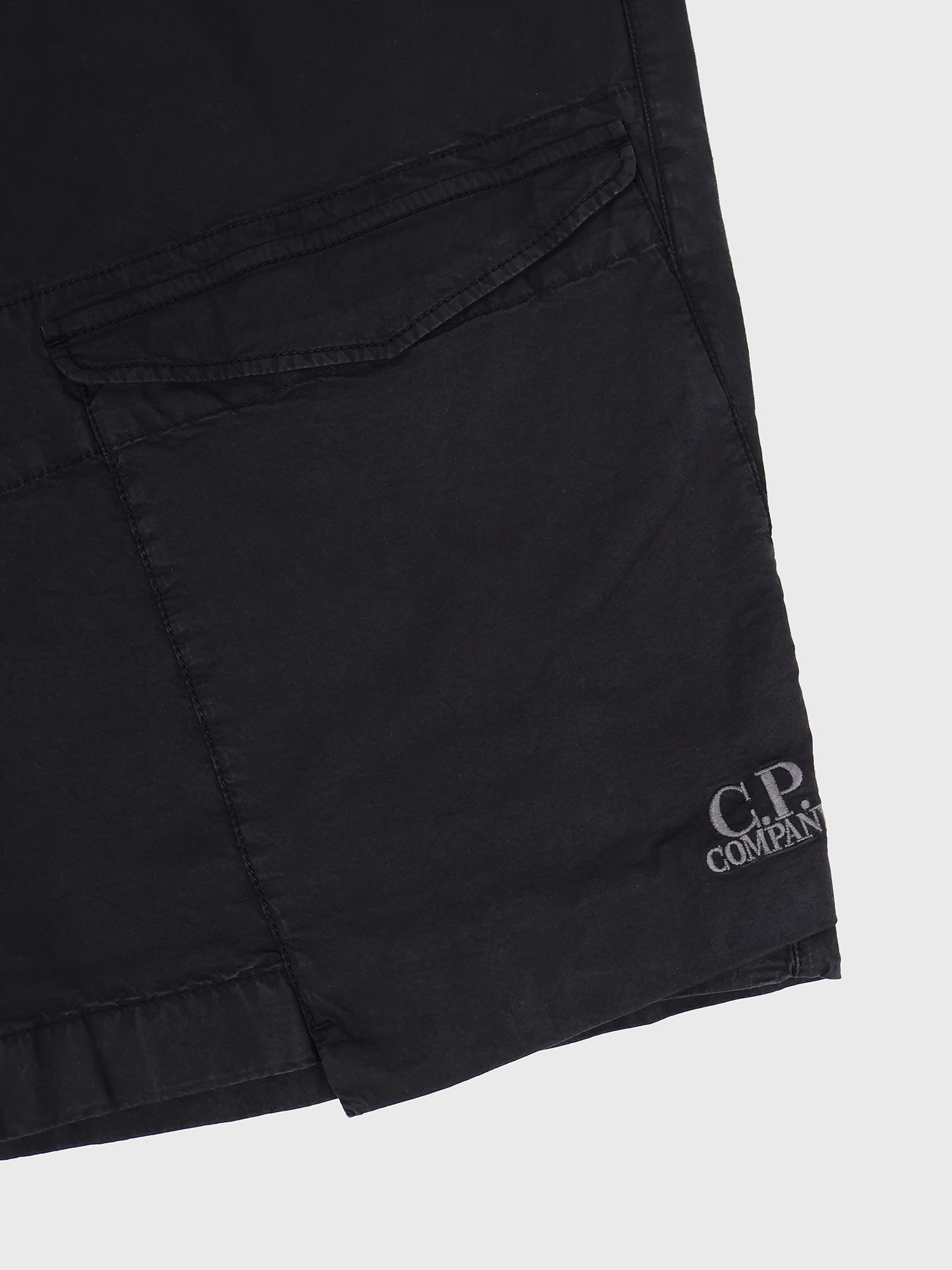 Шорты C.P. Company Cargo Bermuda Garment-Dyed Black