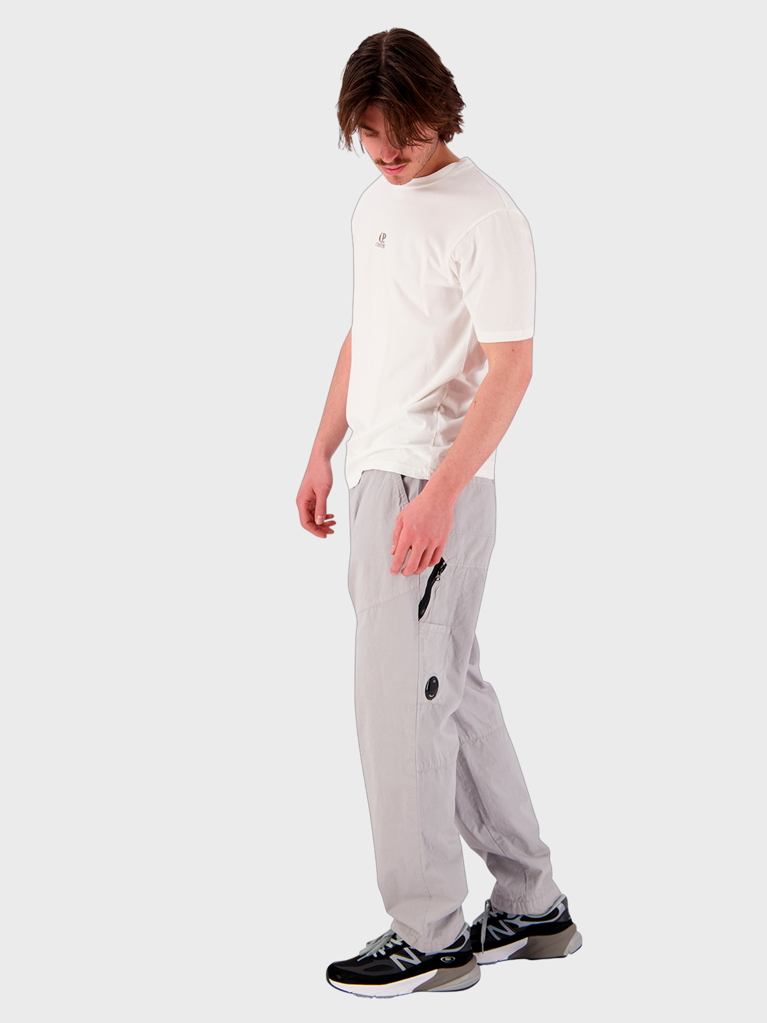 Брюки C.P. Company Micro Reps Loose Fit Carpenter Drizzle Grey