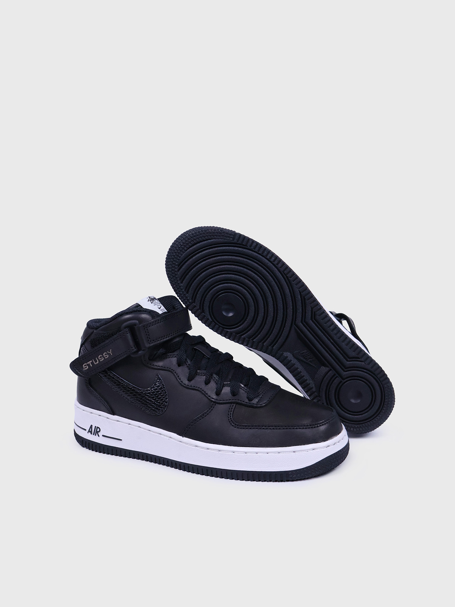 Кроссовки Nike x Stussy Air Force 1 Mid Black
