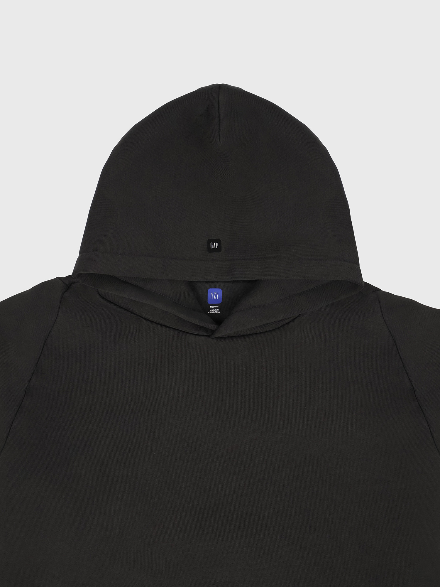 Худи Yeezy Gap Engineered by Balenciaga Shrunken Hoodie Black