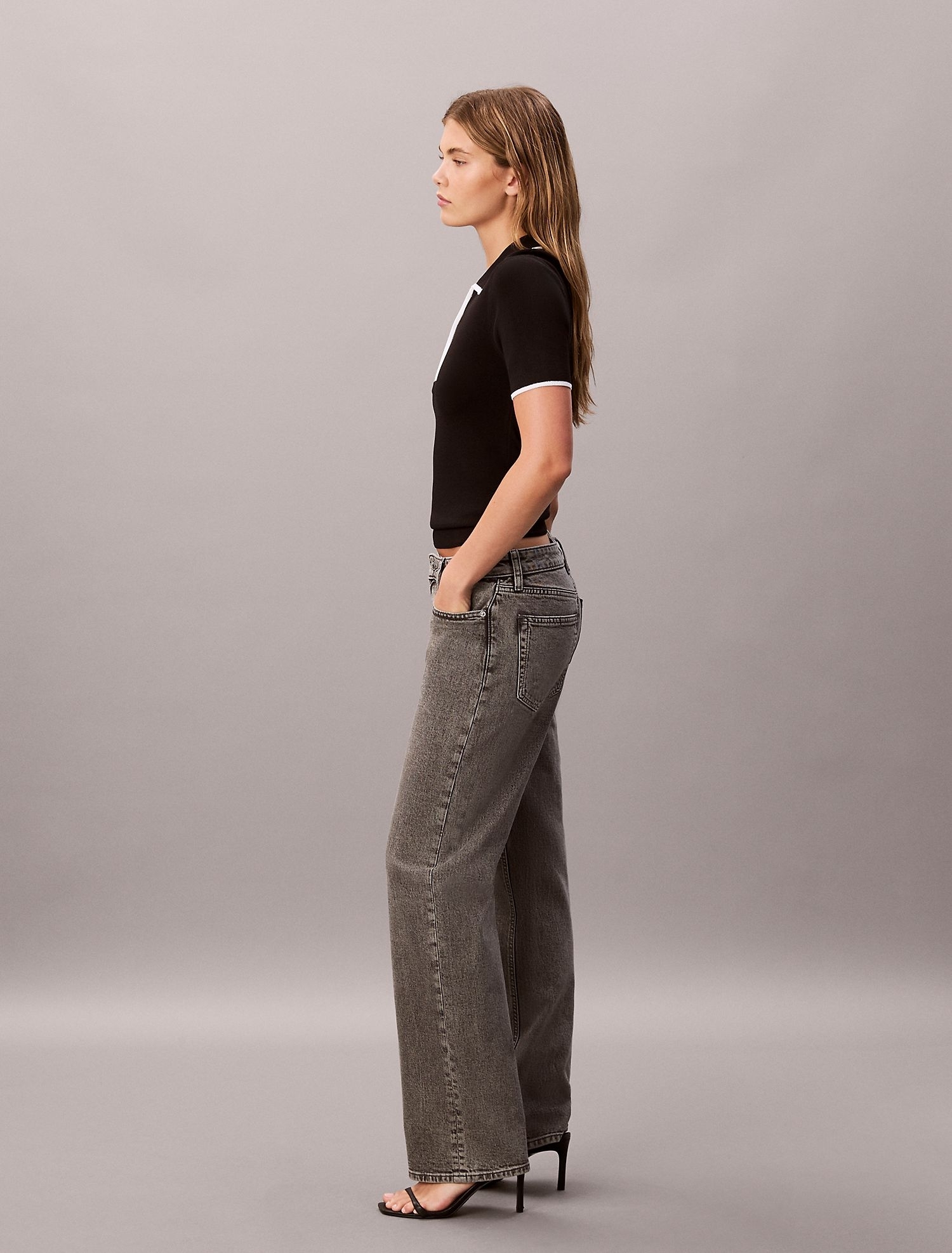 Джинсы Calvin Klein 90s Straight Jeans Slate Grey