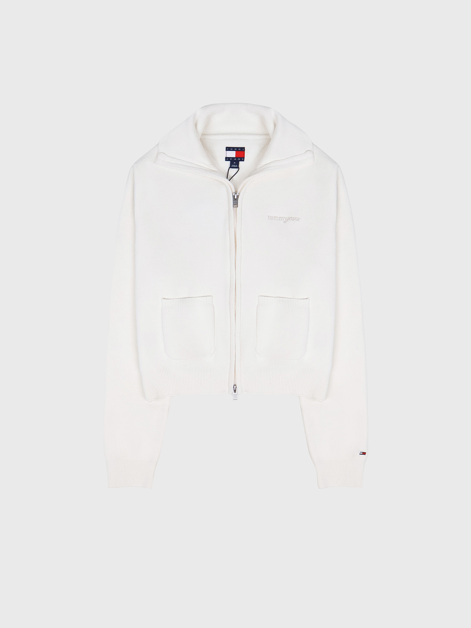 Кардиган Tommy Jeans Chenille Zip Ancient White